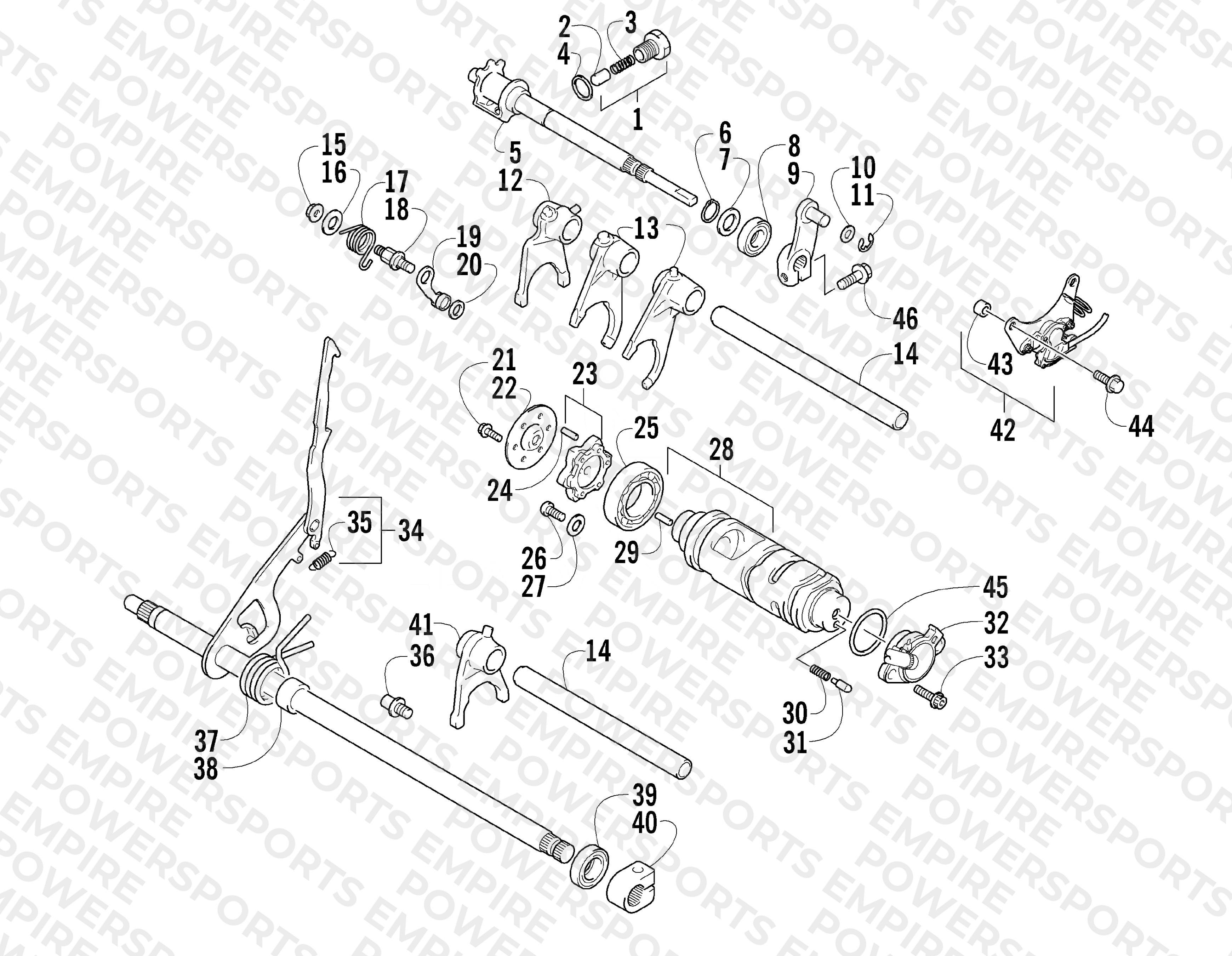 GEAR SHIFTING ASSEMBLY
