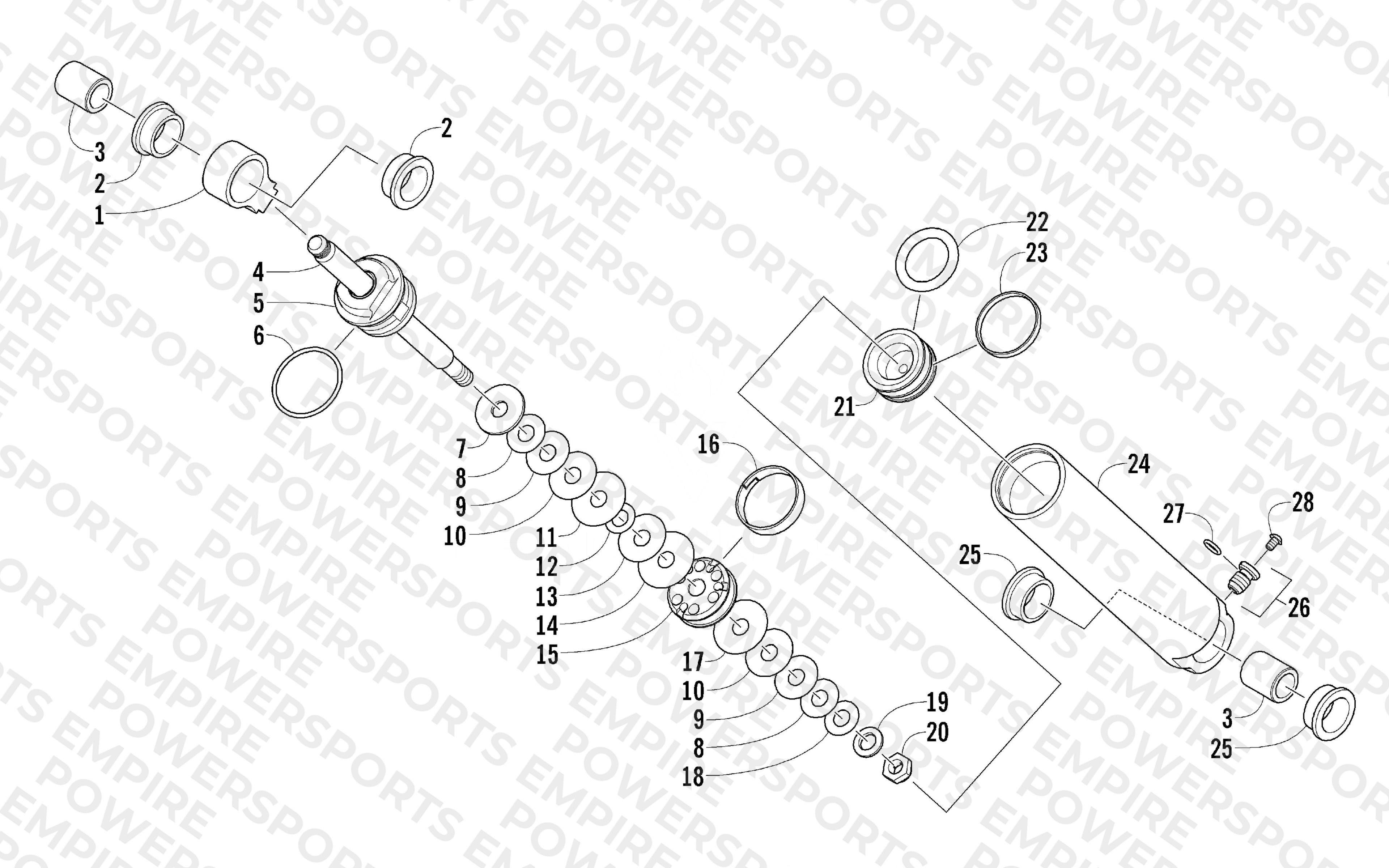 REAR SUSPENSION REAR ARM SHOCK ABSORBER