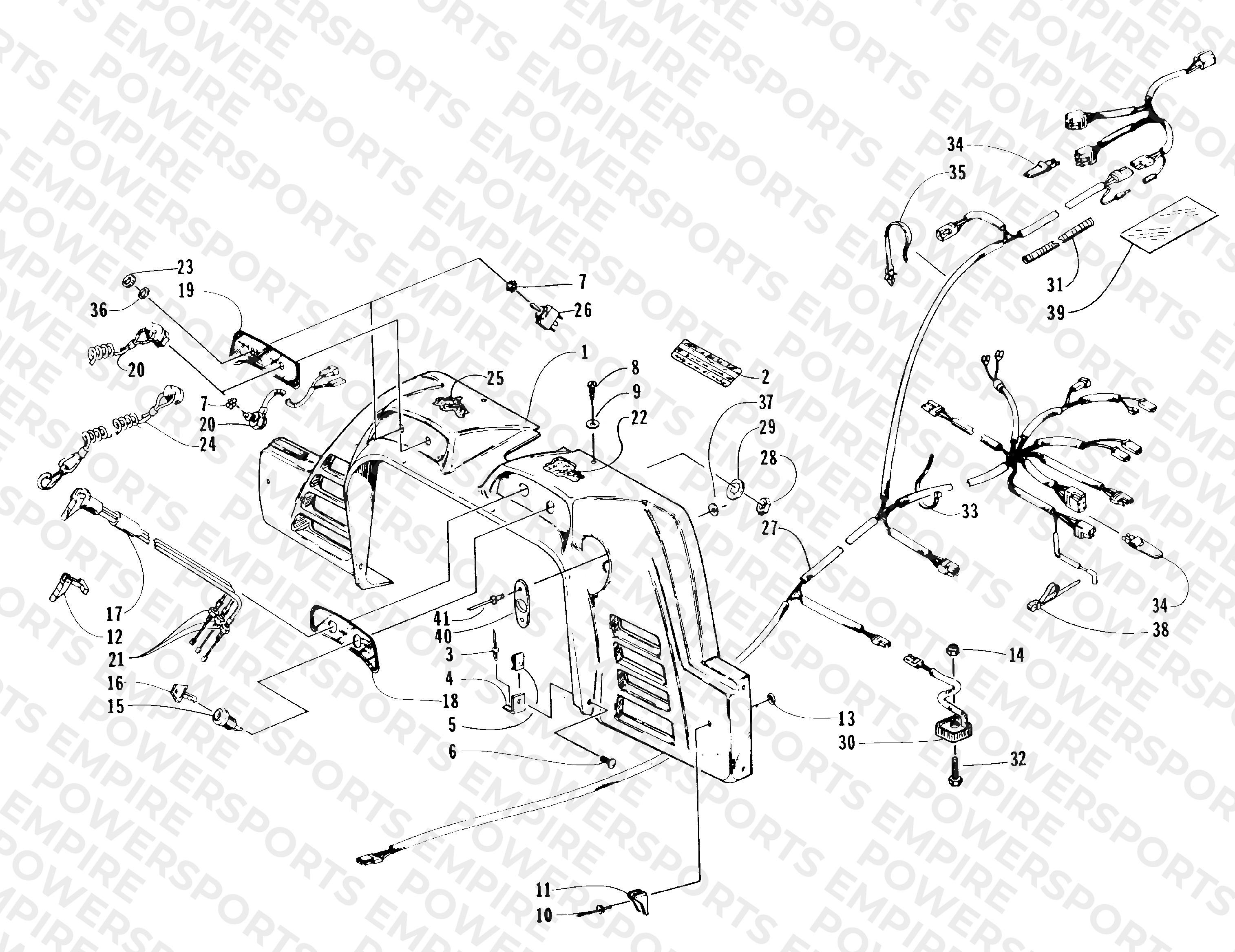 CONSOLE, SWITCHES, AND WIRING ASSEMBLIES