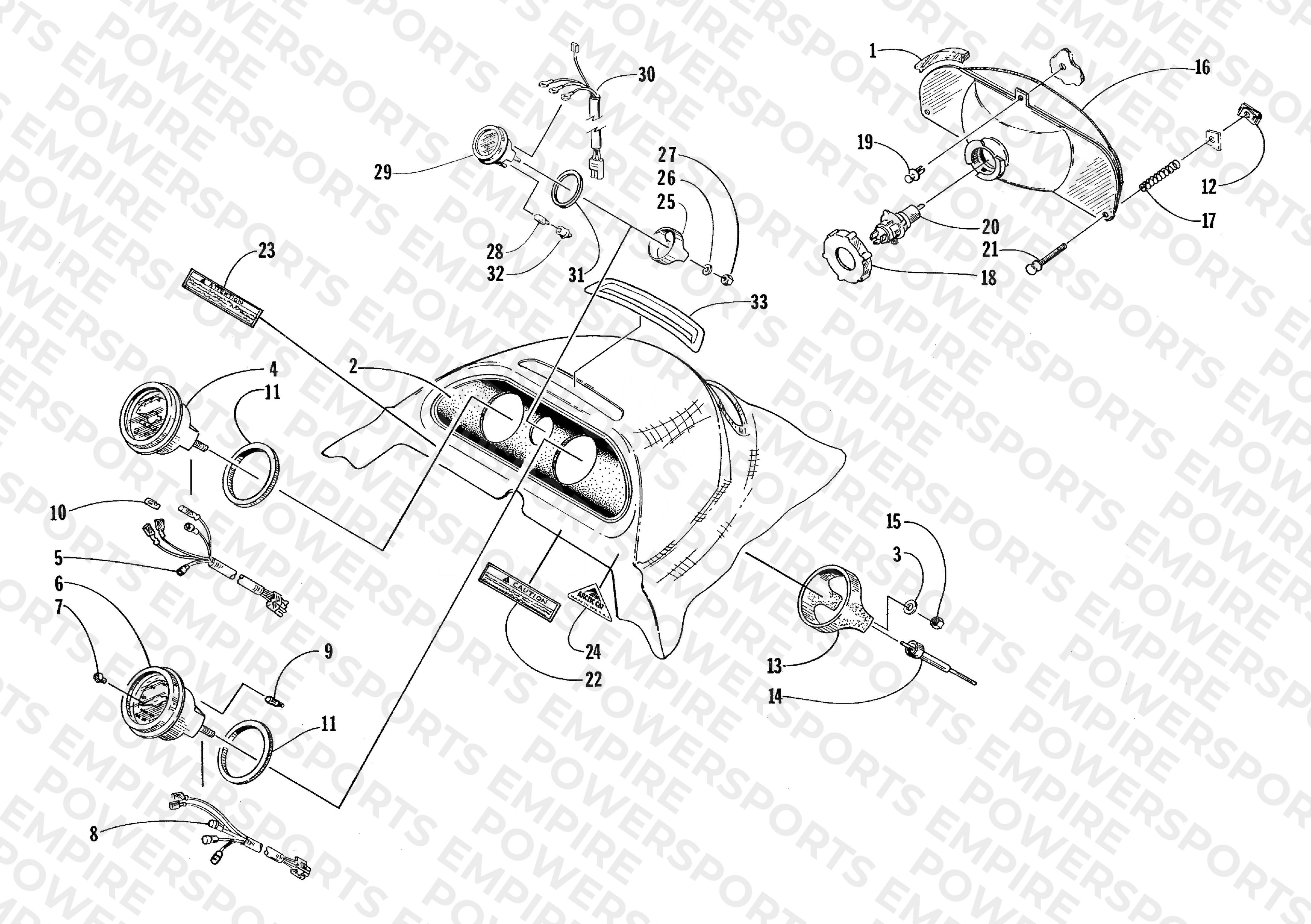HEADLIGHT AND INSTRUMENT POD