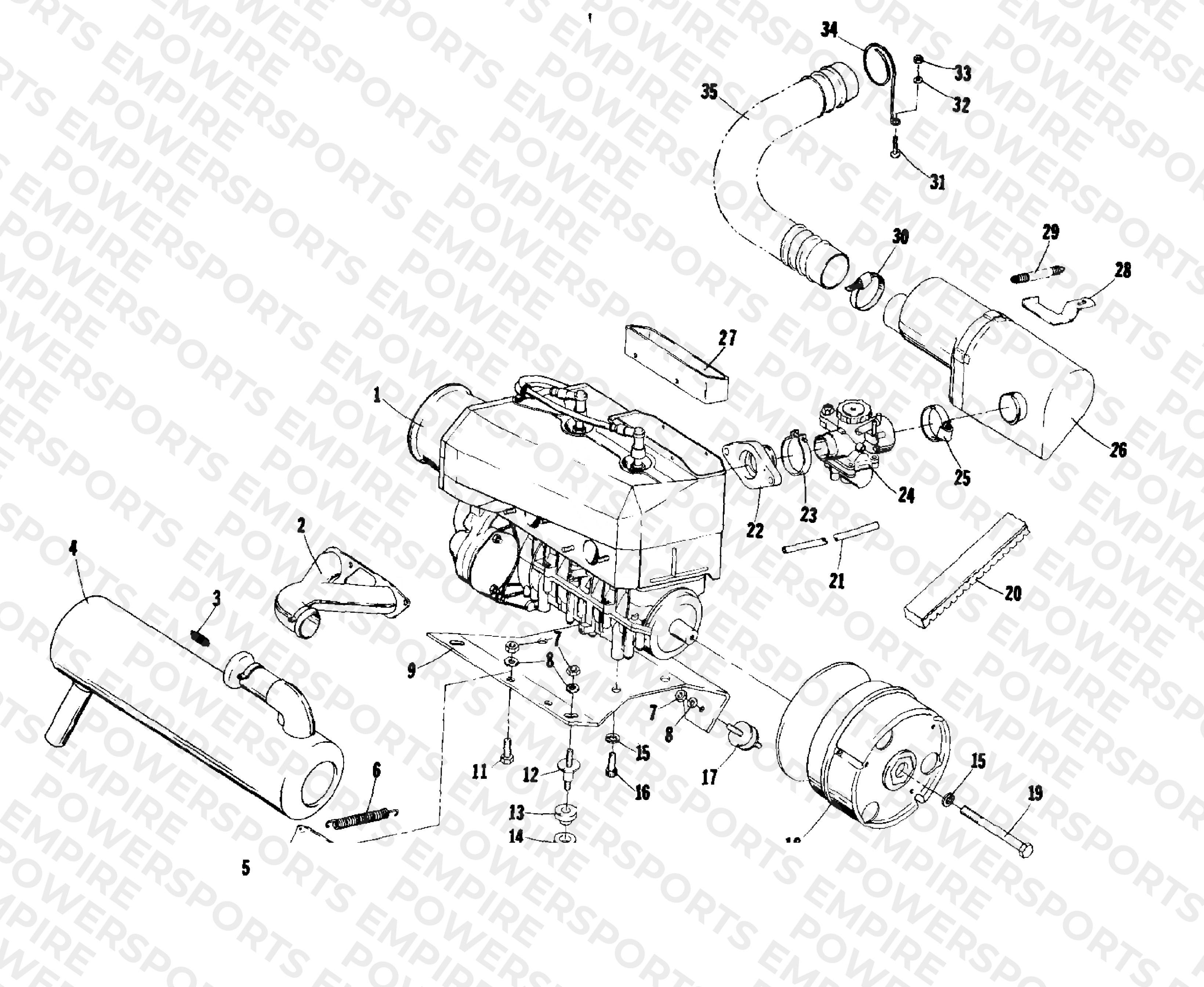 ENGINE AND RELATED PARTS