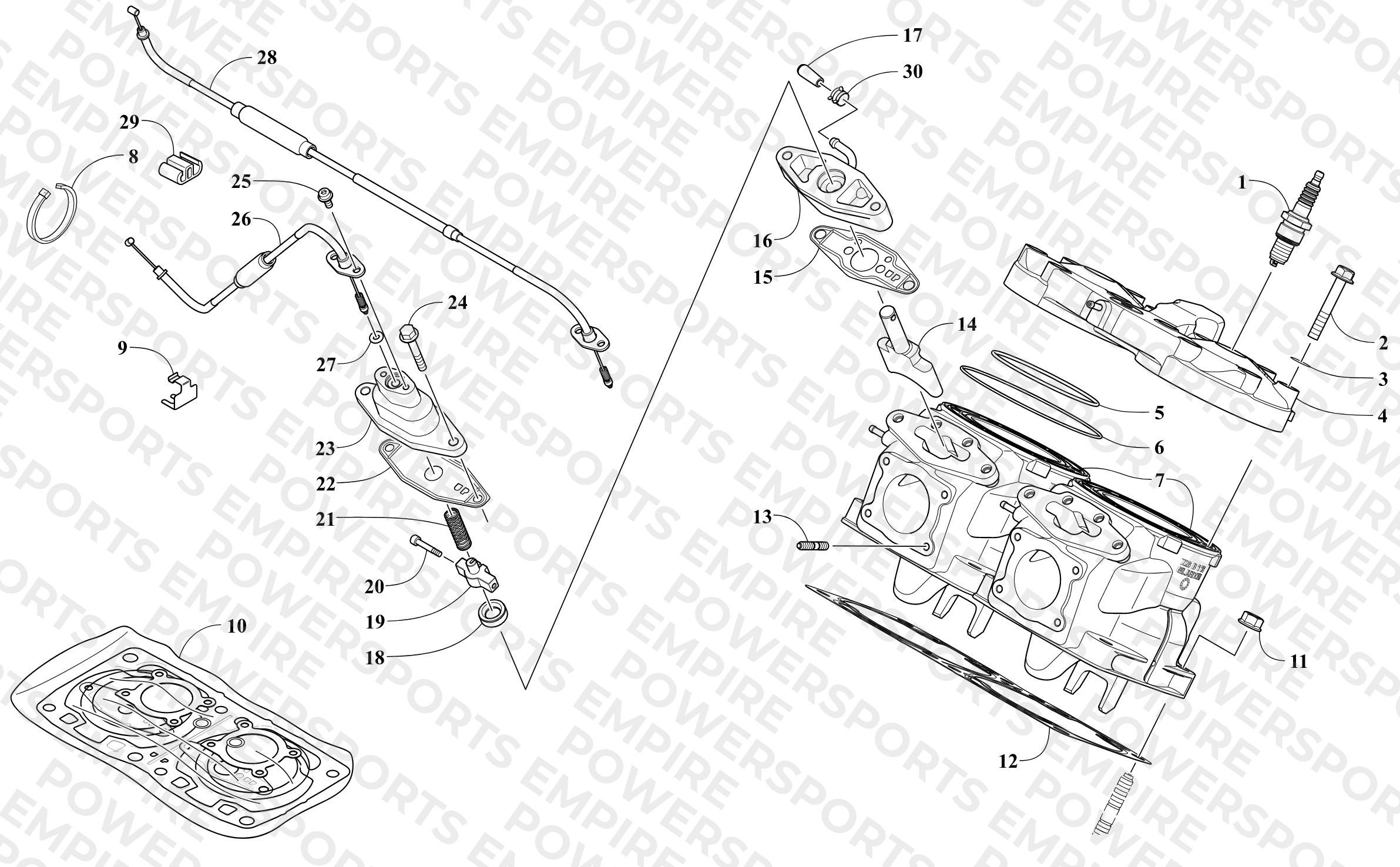 CYLINDER AND HEAD ASSEMBLY