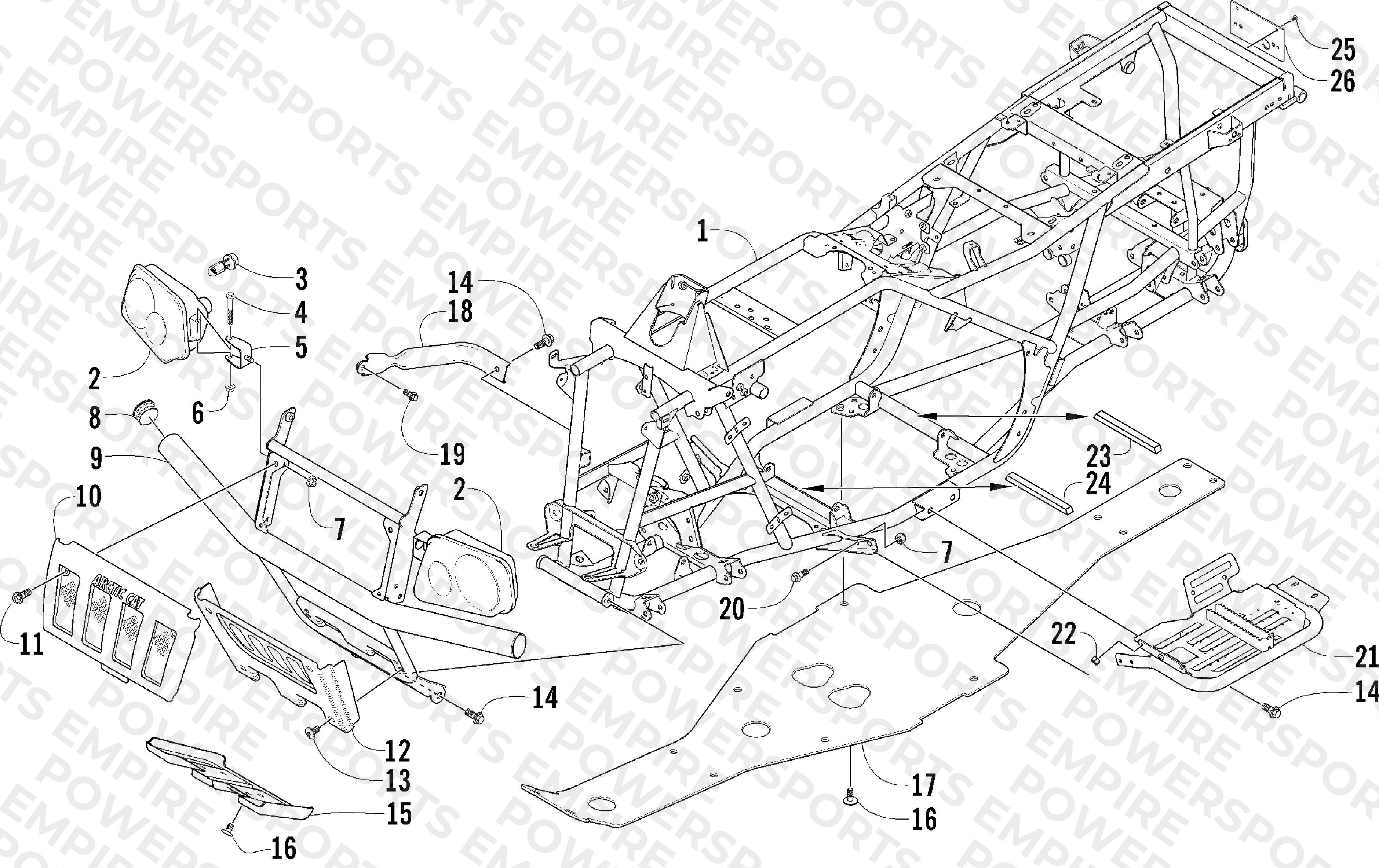 FRAME AND RELATED PARTS