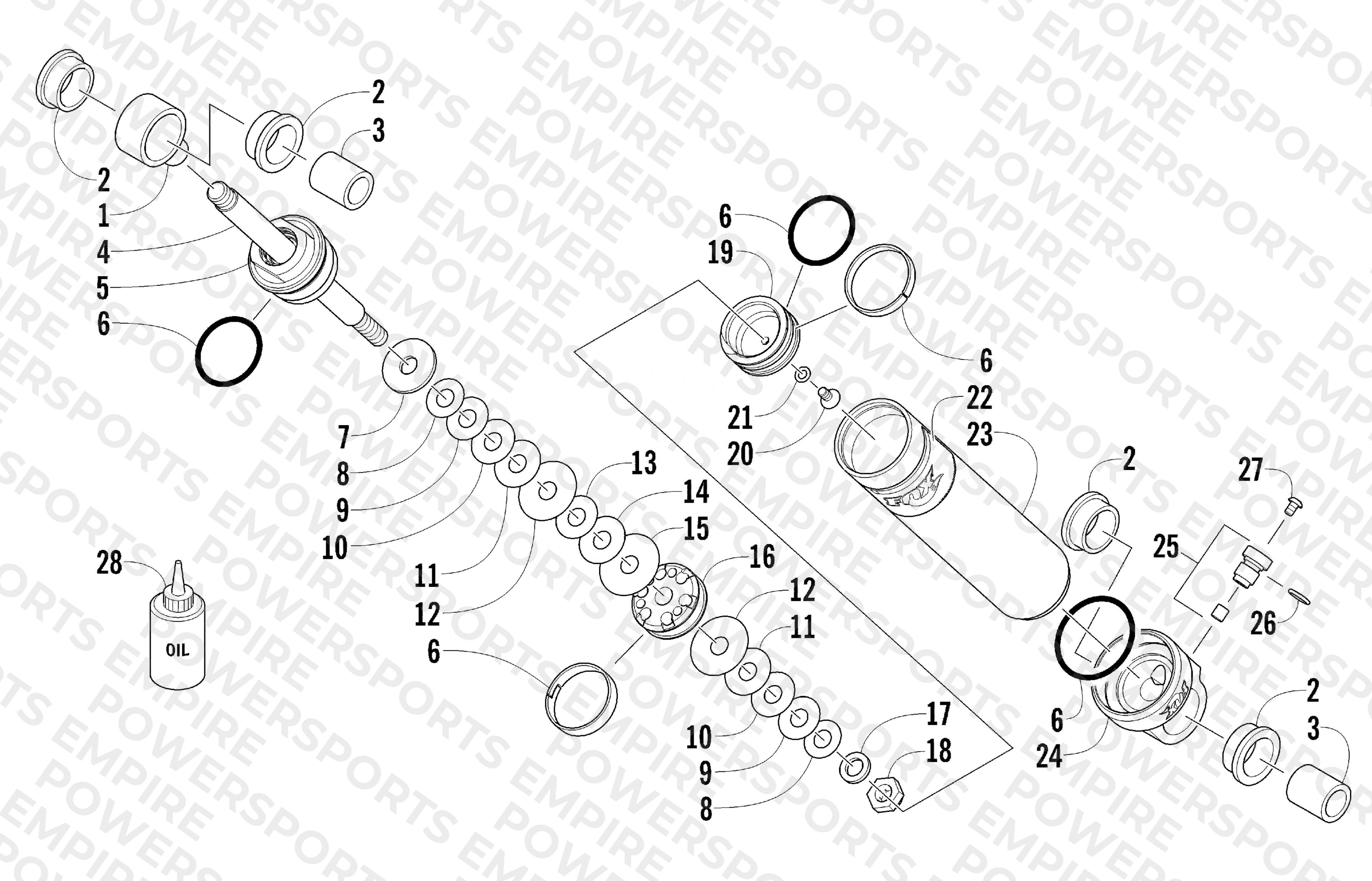 REAR SUSPENSION REAR ARM SHOCK ABSORBER