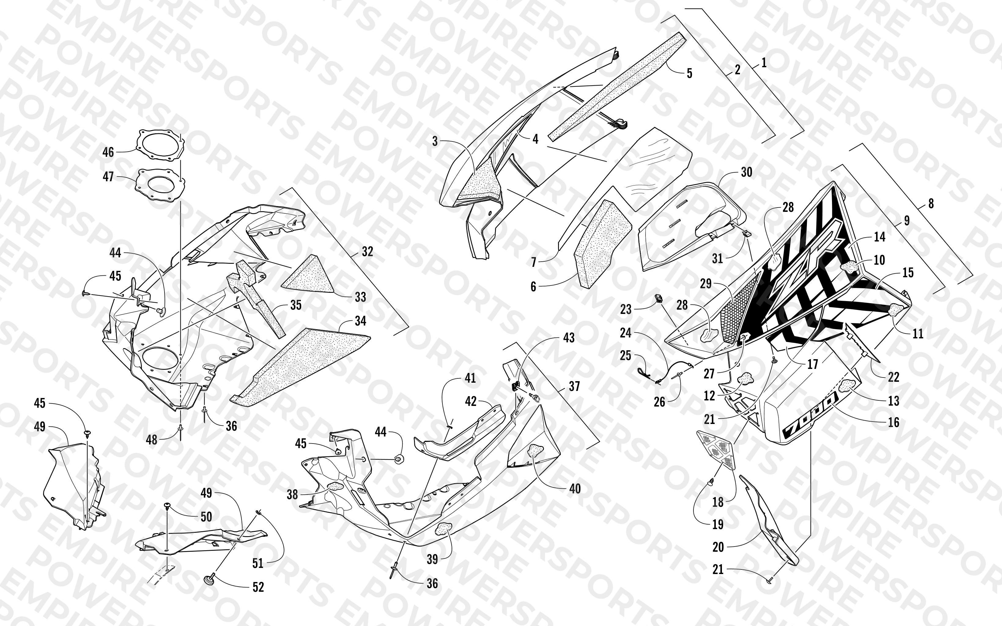 SKID PLATE AND SIDE PANEL ASSEMBLY