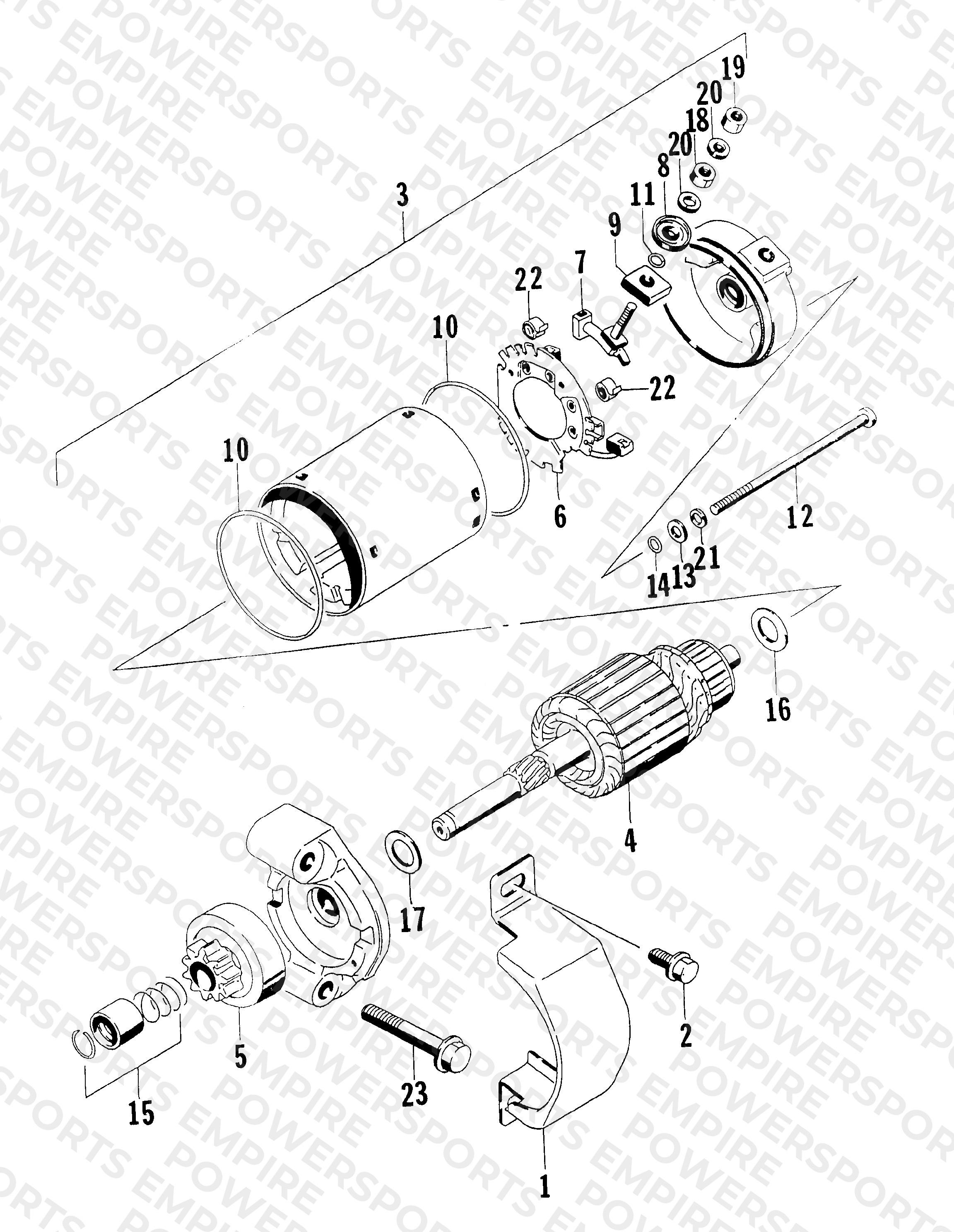 STARTING MOTOR ASSEMBLY
