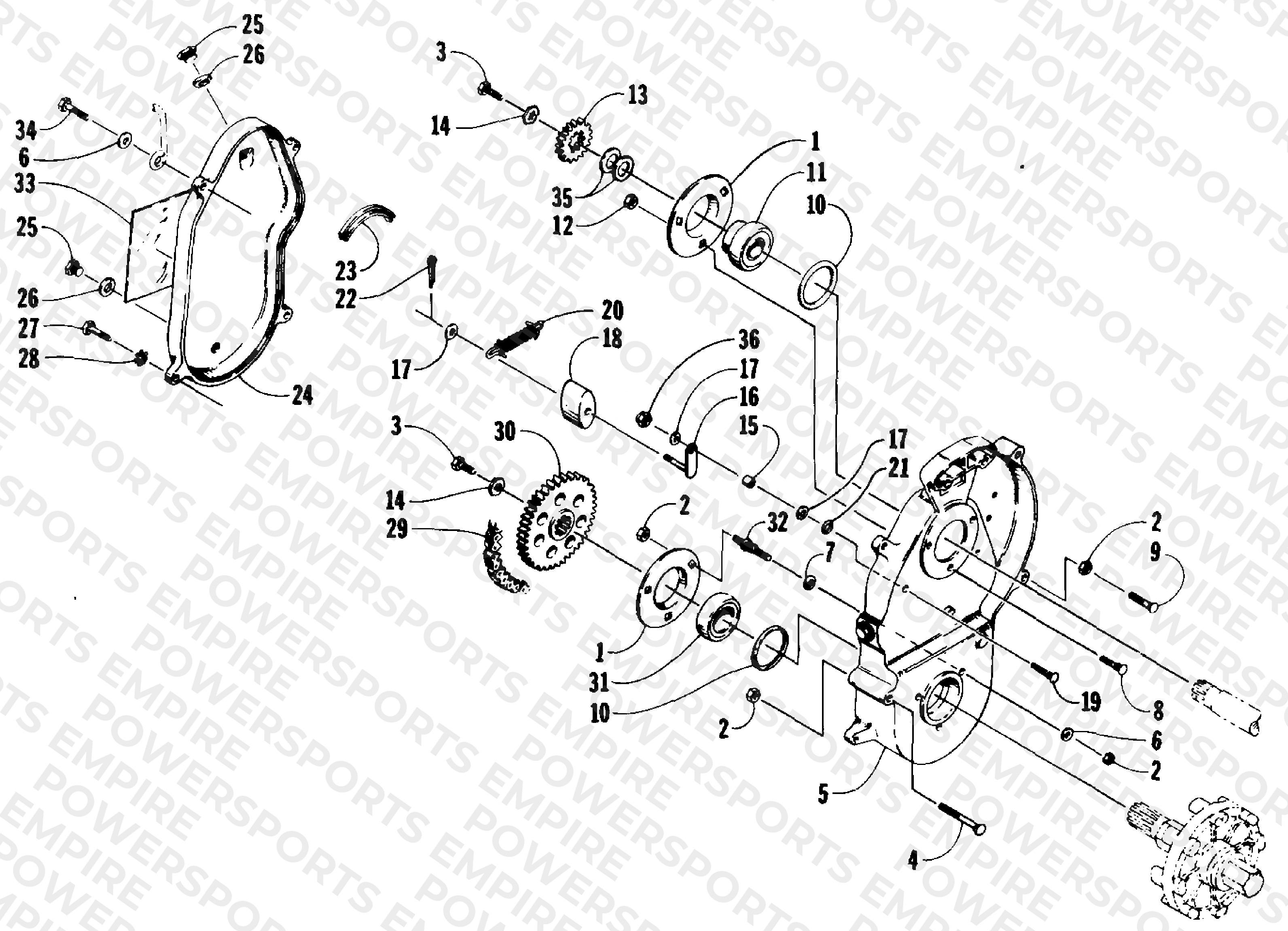 DRIVE/DROPCASE ASSEMBLY