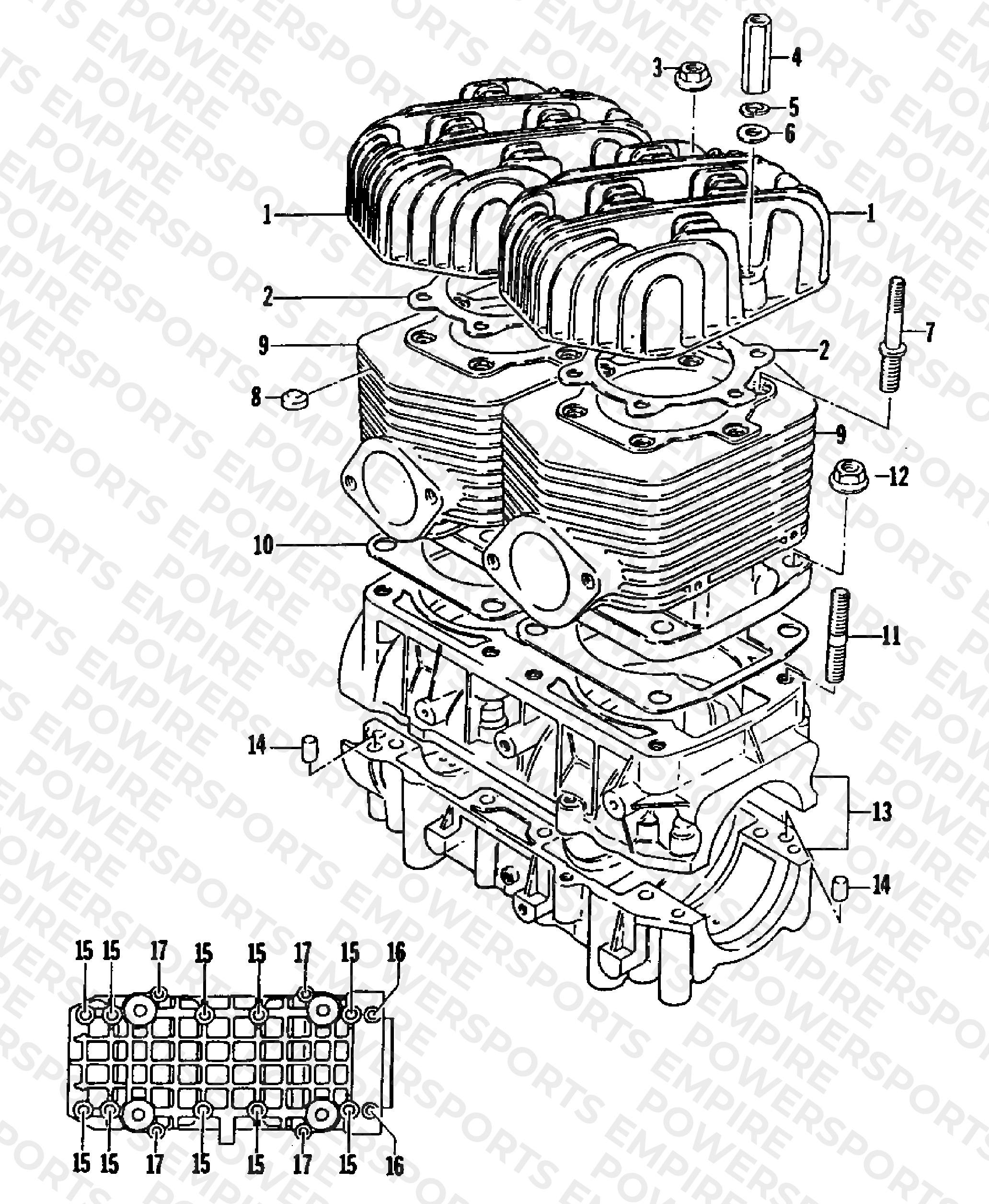 CRANKCASE AND CYLINDER