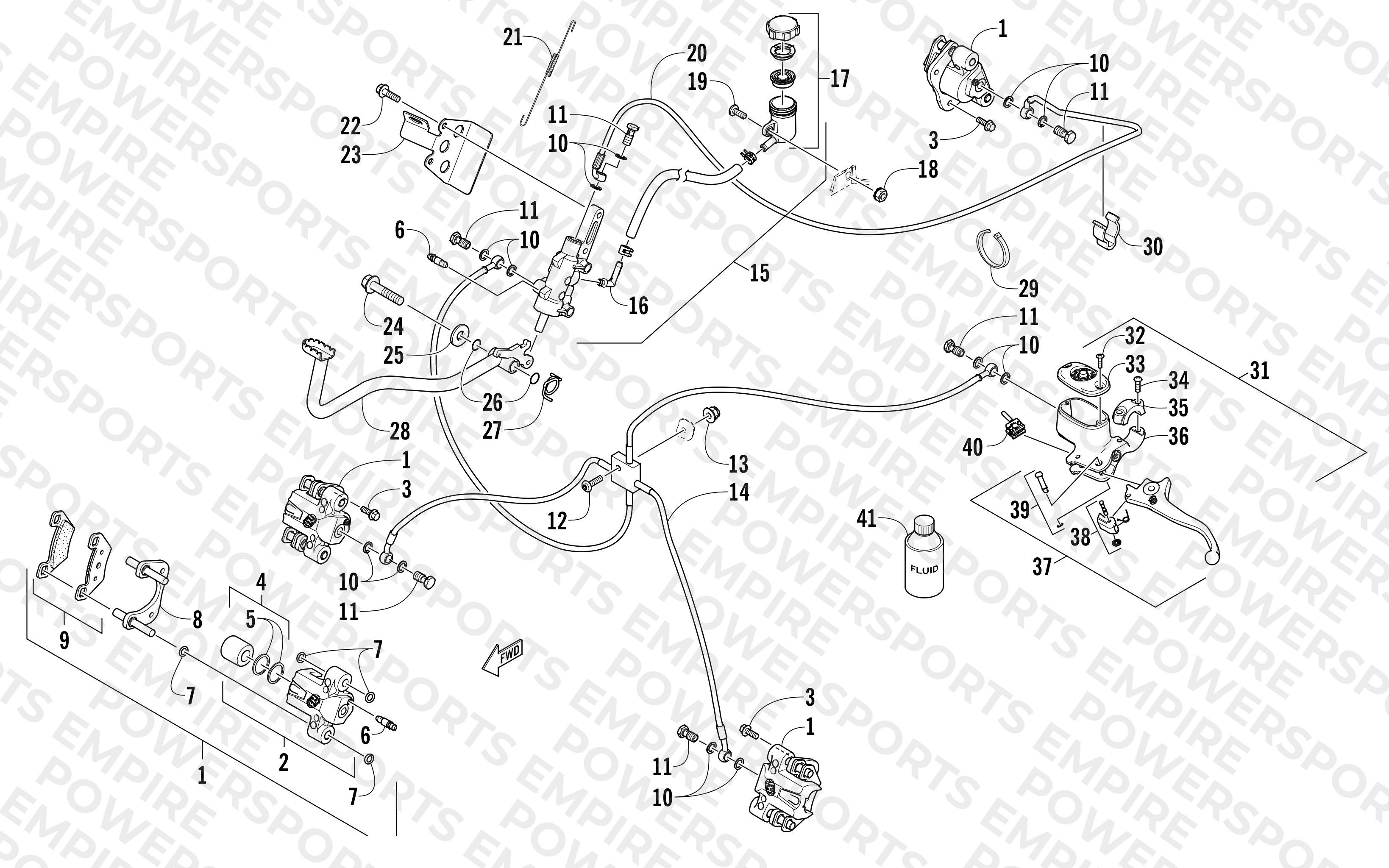 HYDRAULIC BRAKE ASSEMBLY