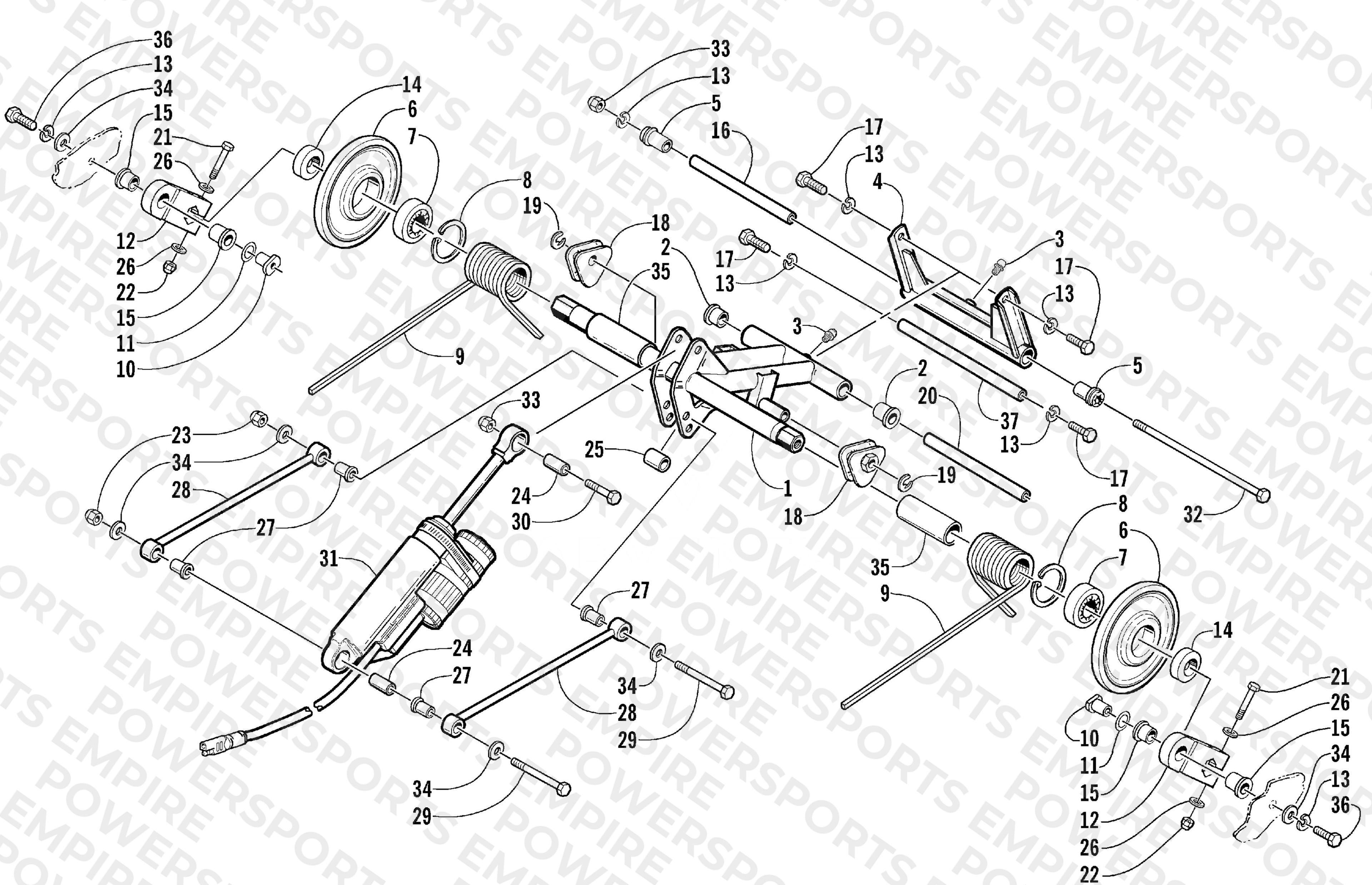 REAR SUSPENSION REAR ARM ASSEMBLY