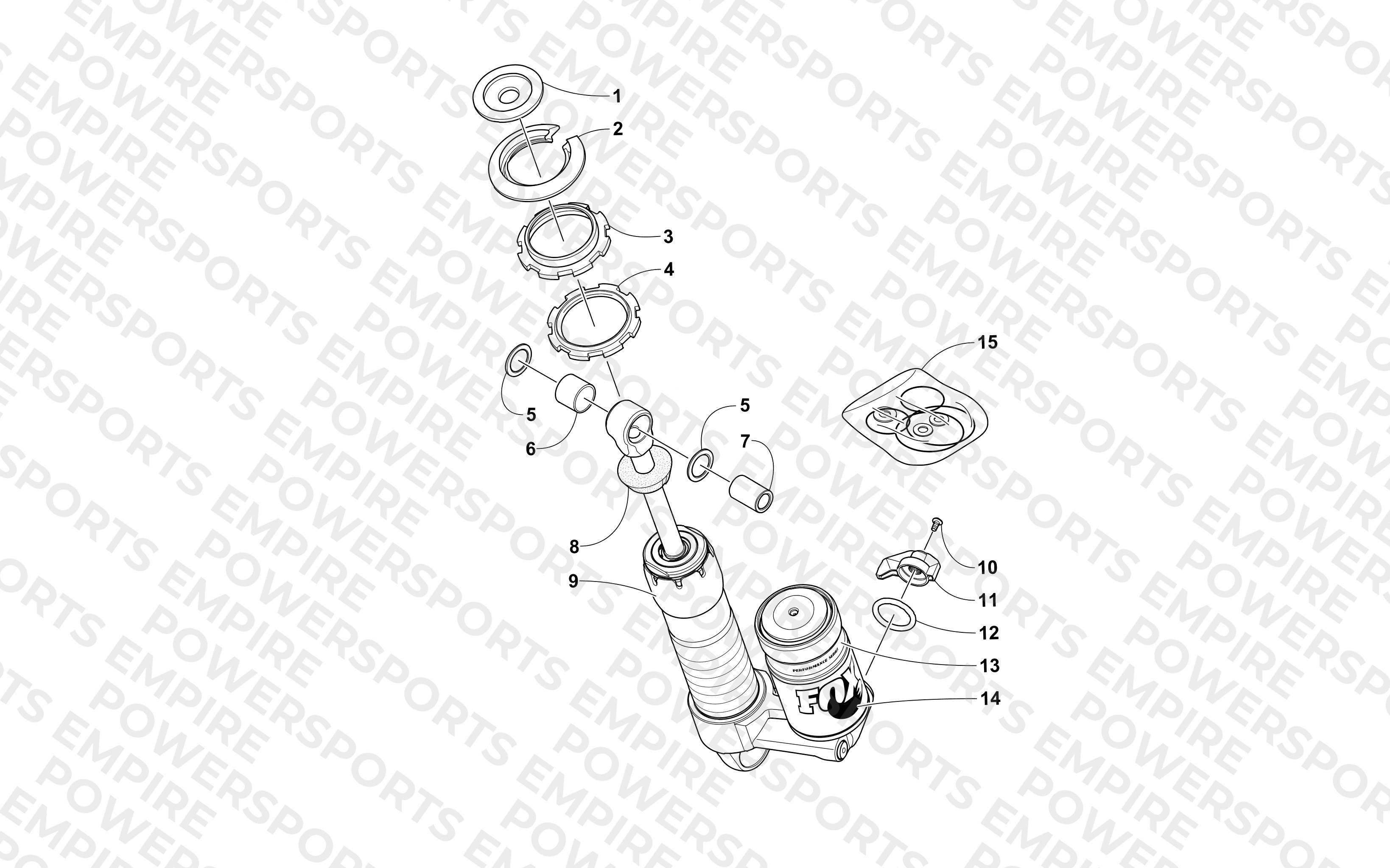 REAR SUSPENSION FRONT ARM SHOCK ABSORBER
