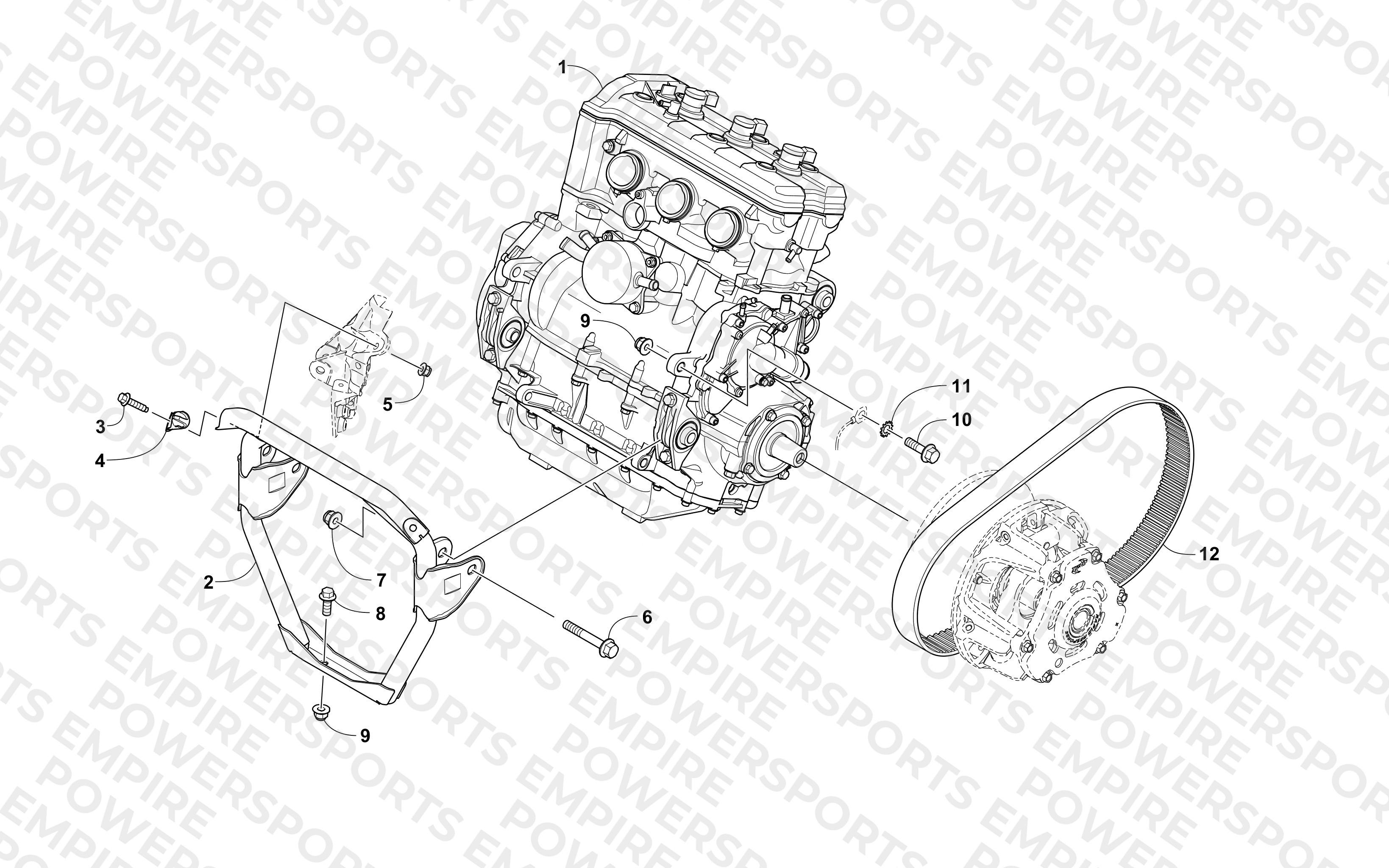 ENGINE AND RELATED PARTS