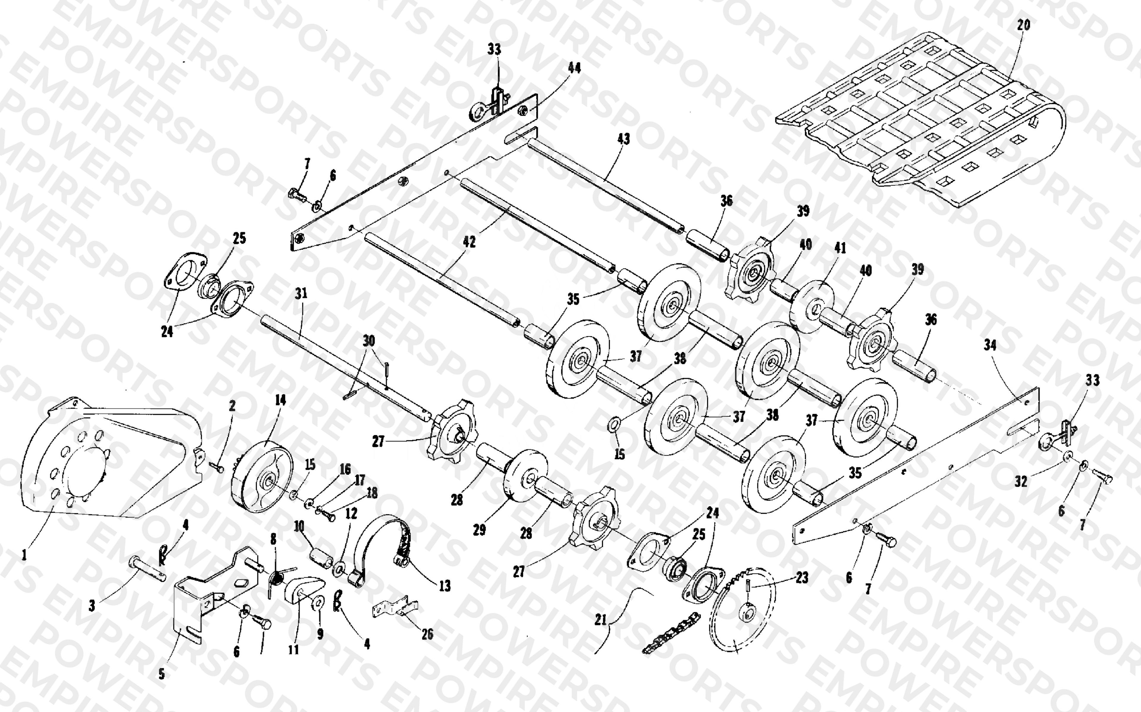DRIVE, UNDERCARRIAGE AND TRACK