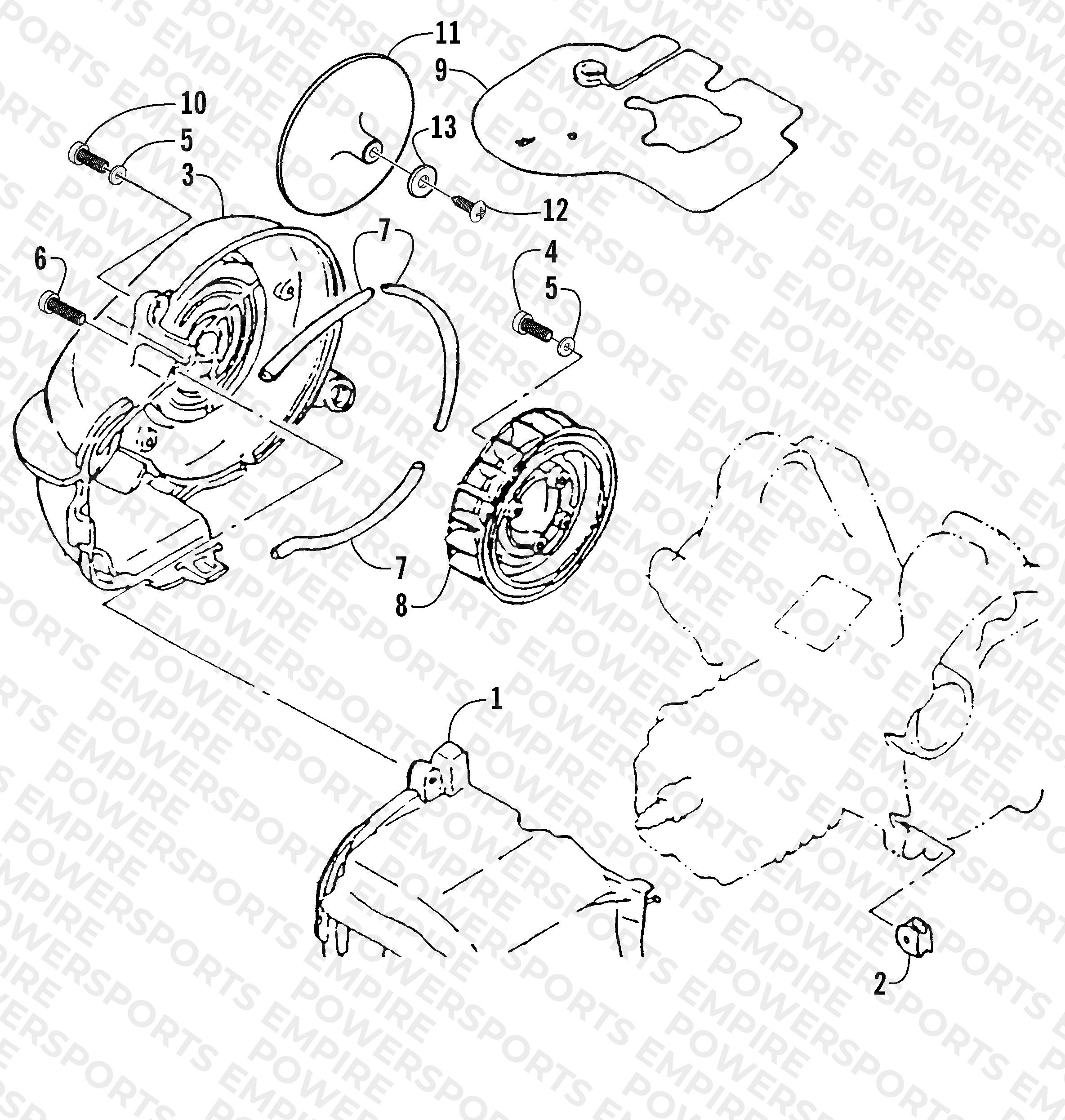 FAN AND AIR SHROUD ASSEMBLY