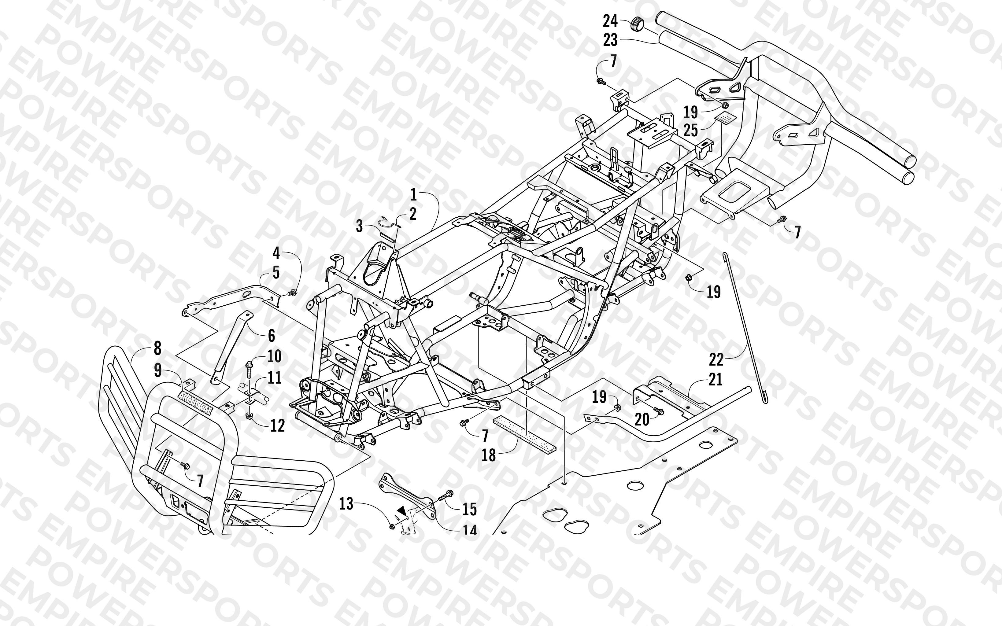 FRAME AND RELATED PARTS