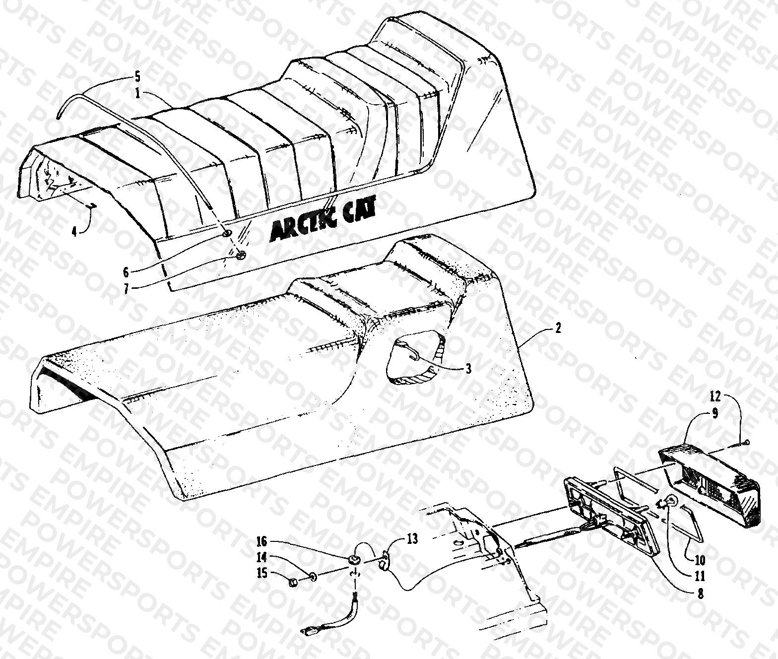 SEAT AND TAILLIGHT ASSEMBLIES