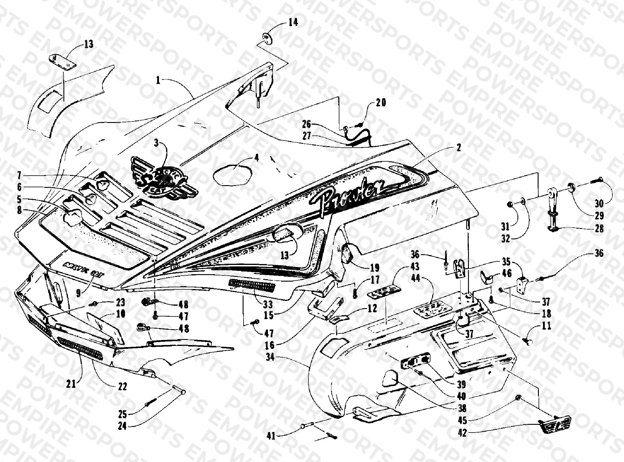 HOOD AND SIDE PODS