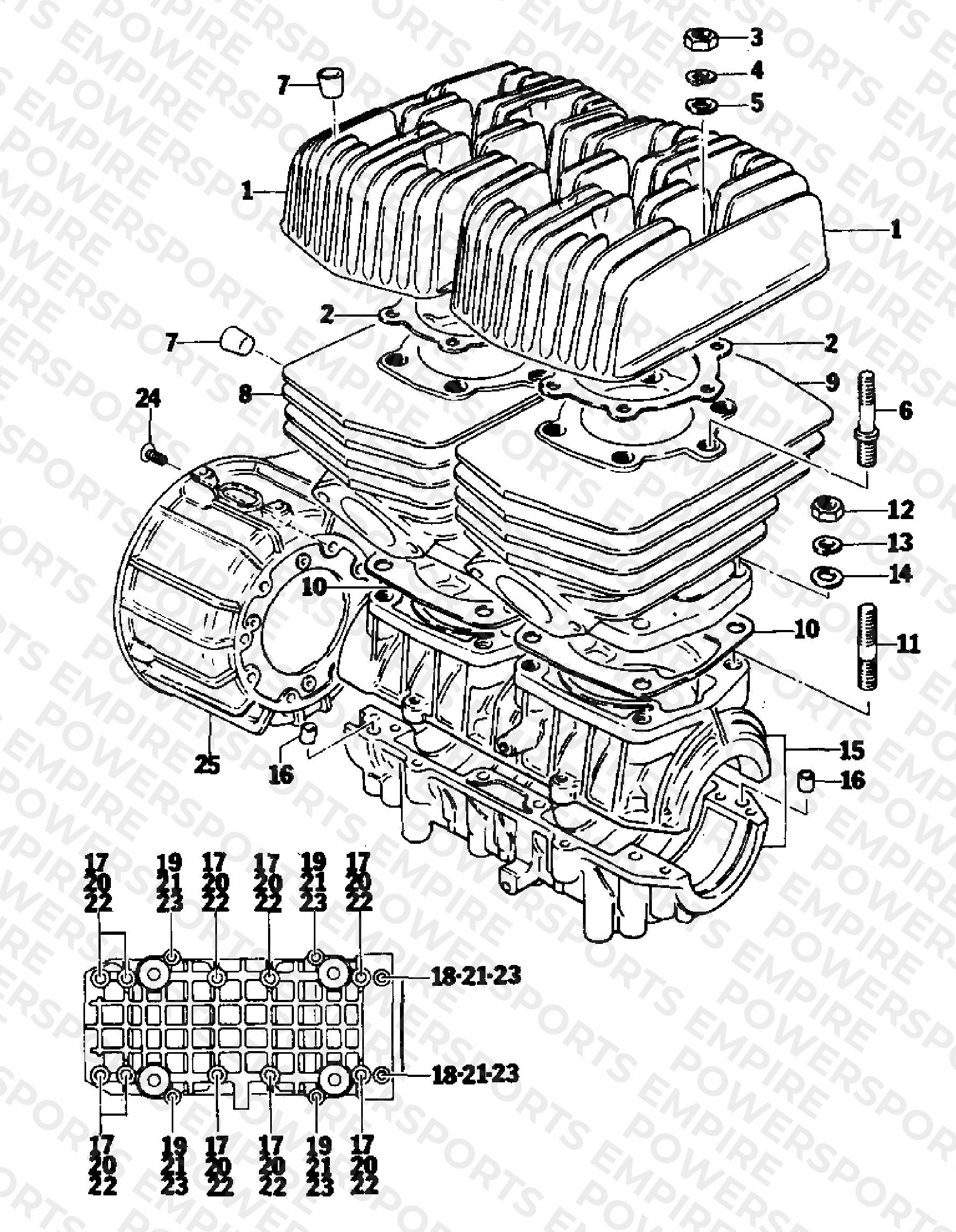 CRANKCASE AND CYLINDER