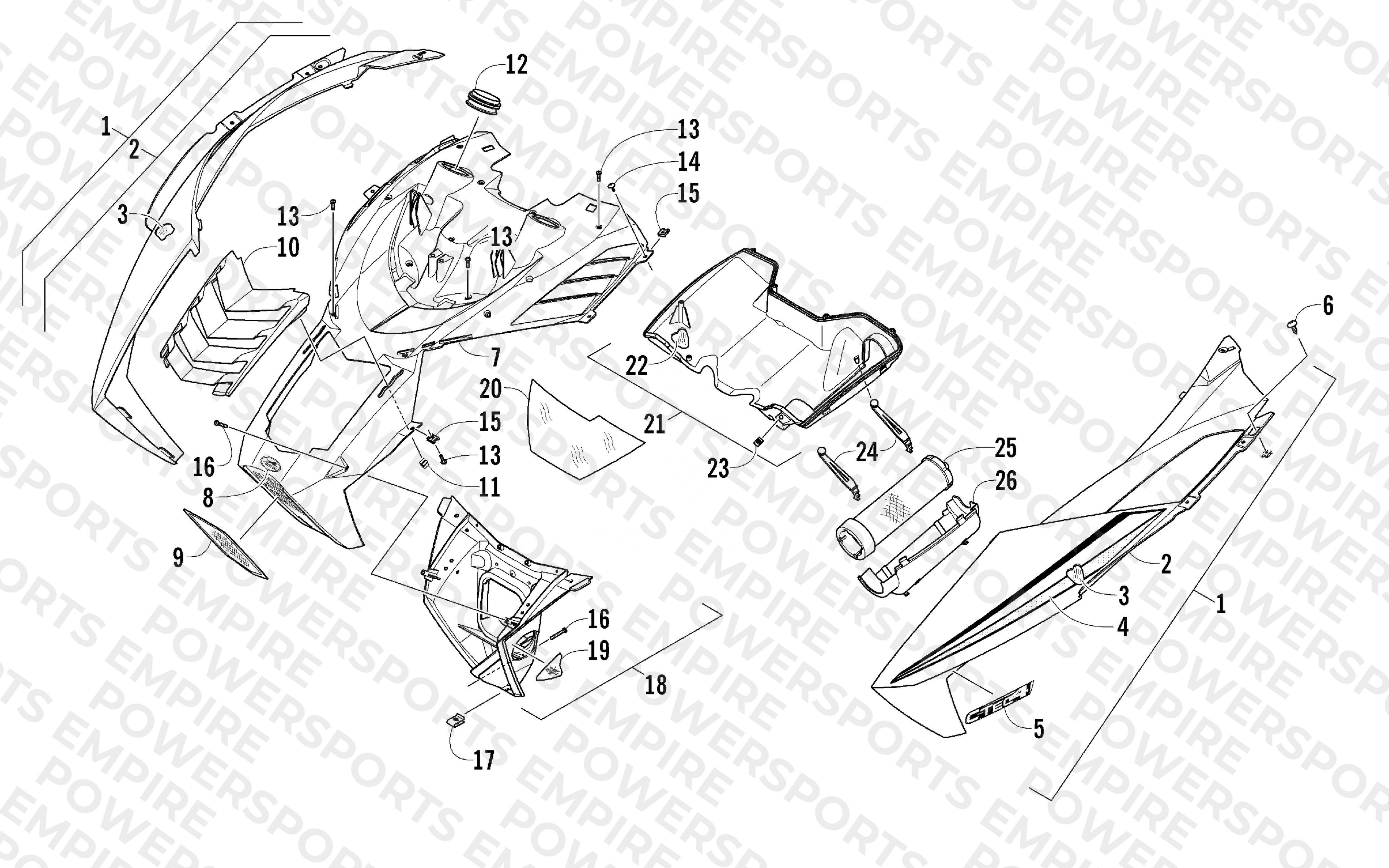 HOOD AND AIR INTAKE ASSEMBLY