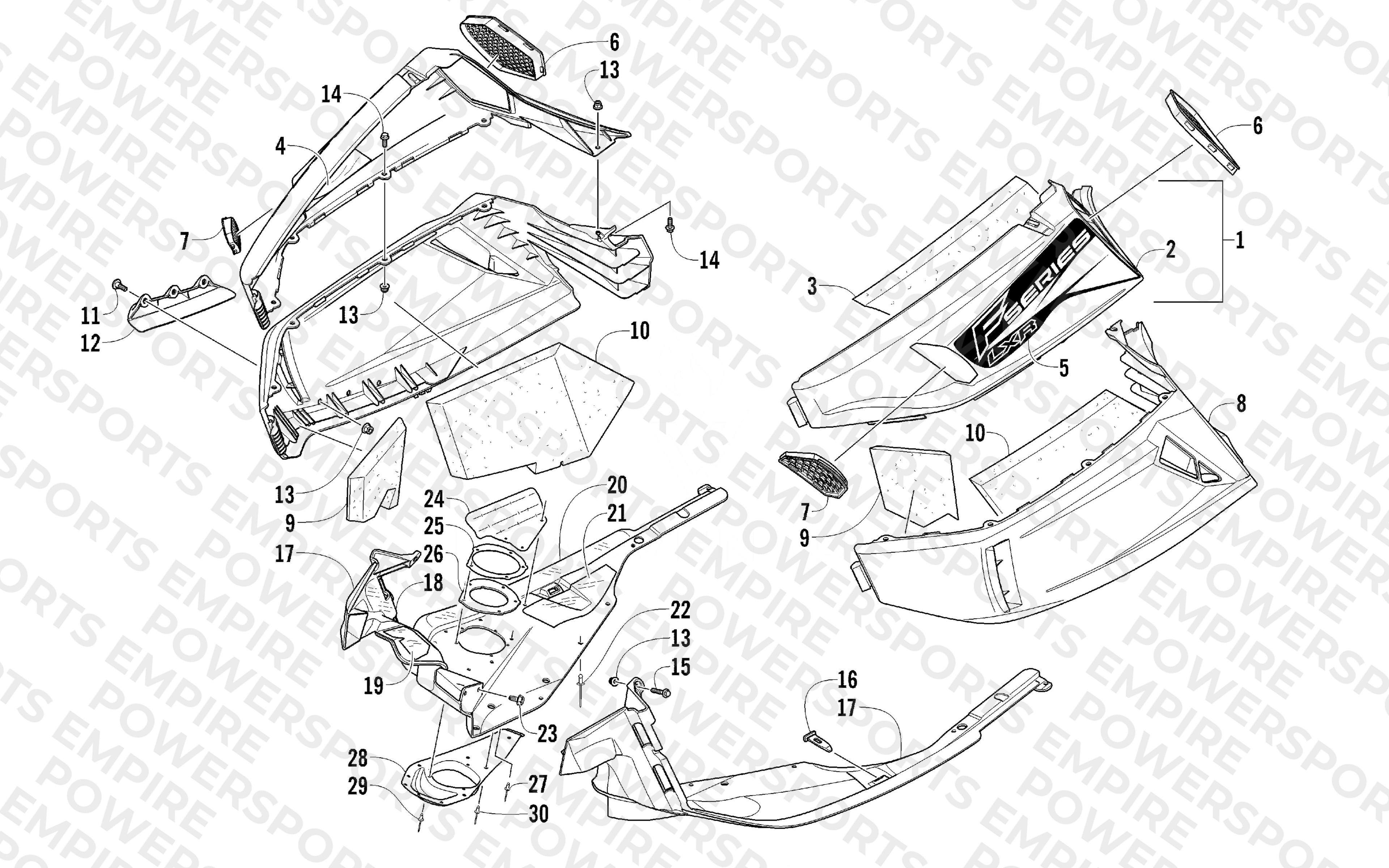 SKID PLATE AND SIDE PANEL ASSEMBLY