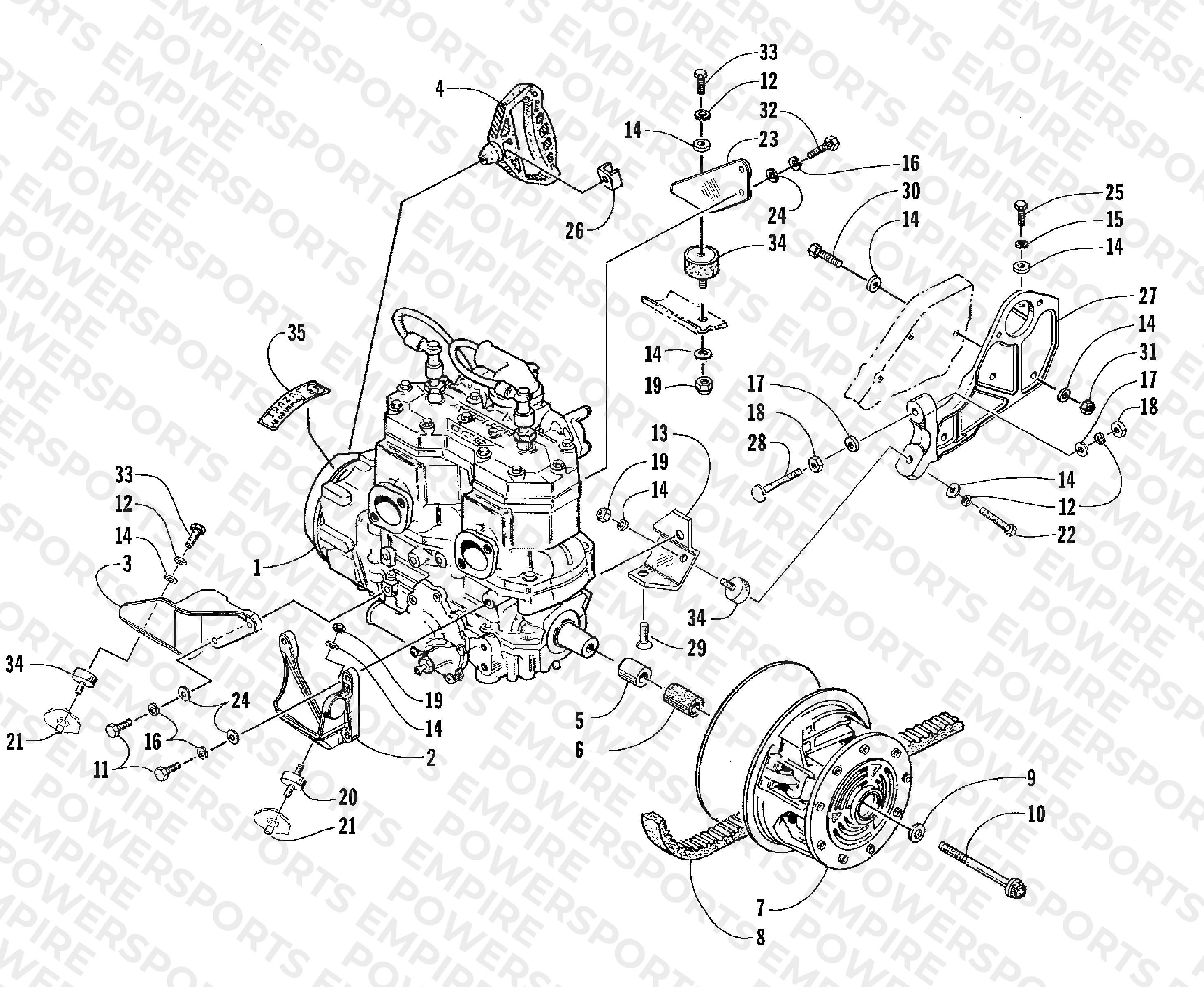 ENGINE AND RELATED PARTS