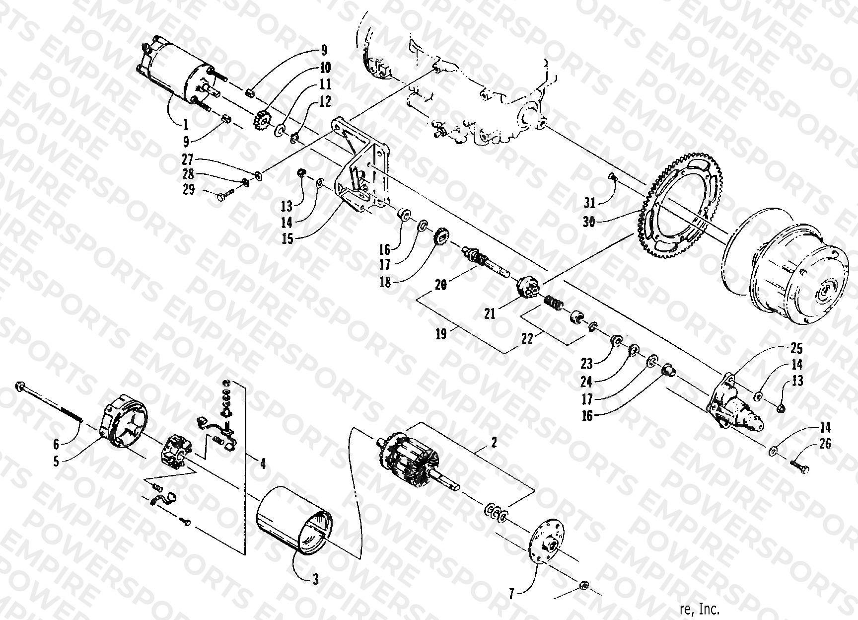 ELECTRIC START - STARTER MOTOR