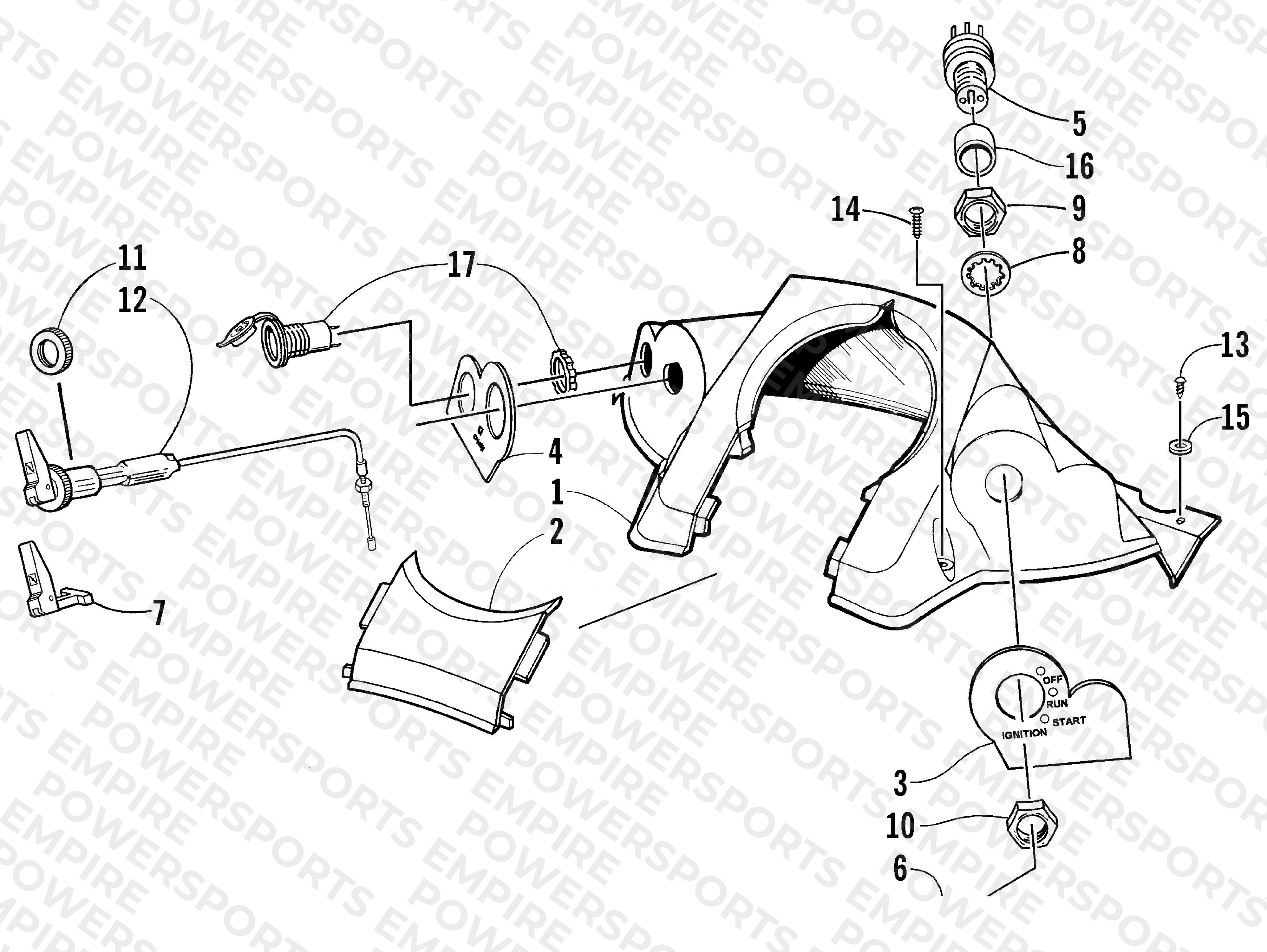 CONSOLE AND SWITCH ASSEMBLY