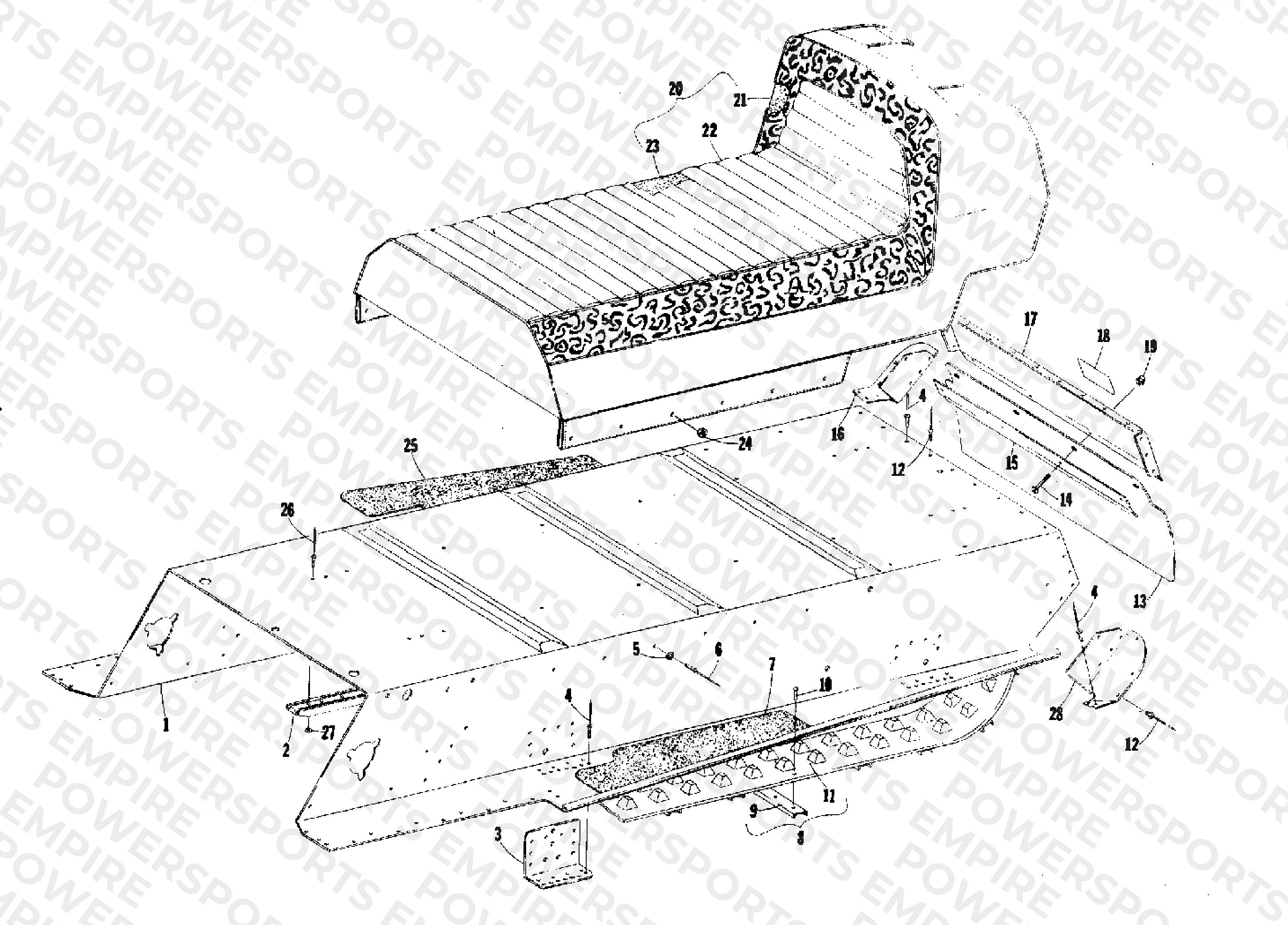 TUNNEL, TRACK AND SEAT