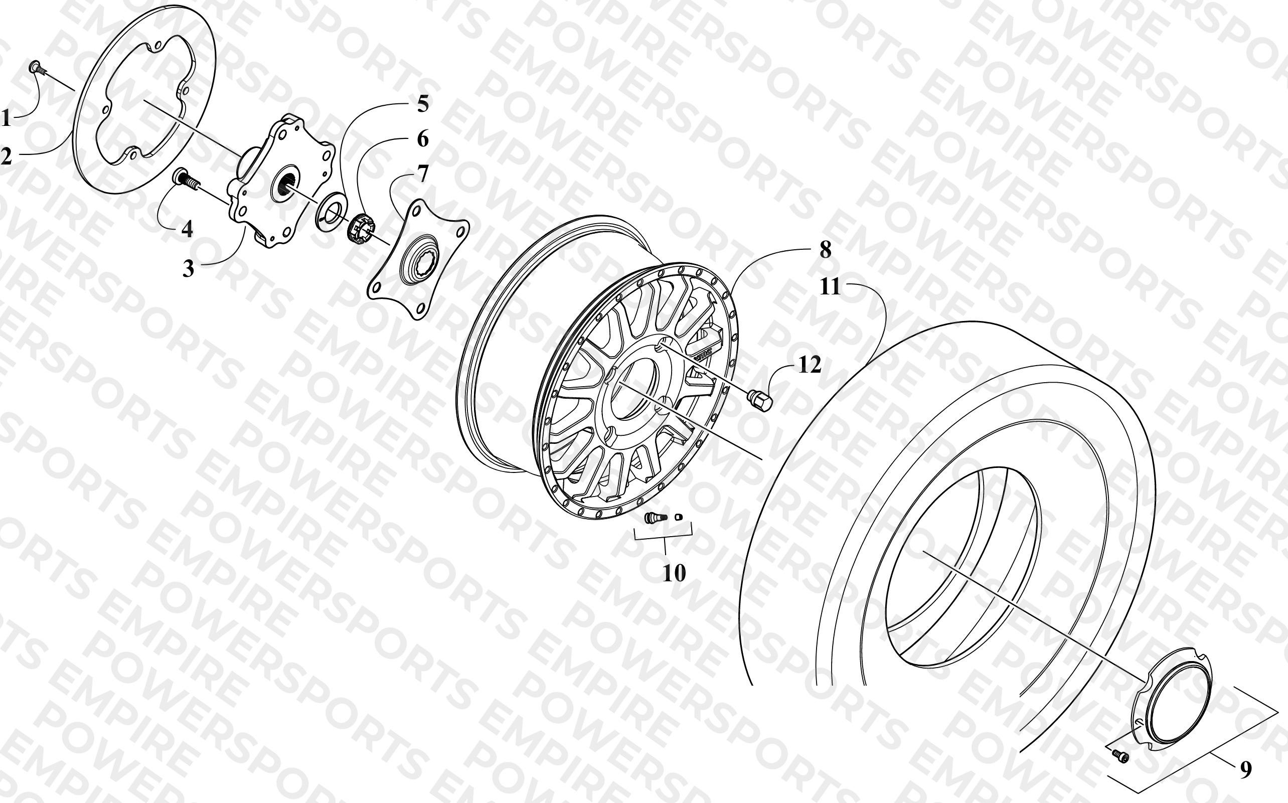 WHEEL AND TIRE ASSEMBLY