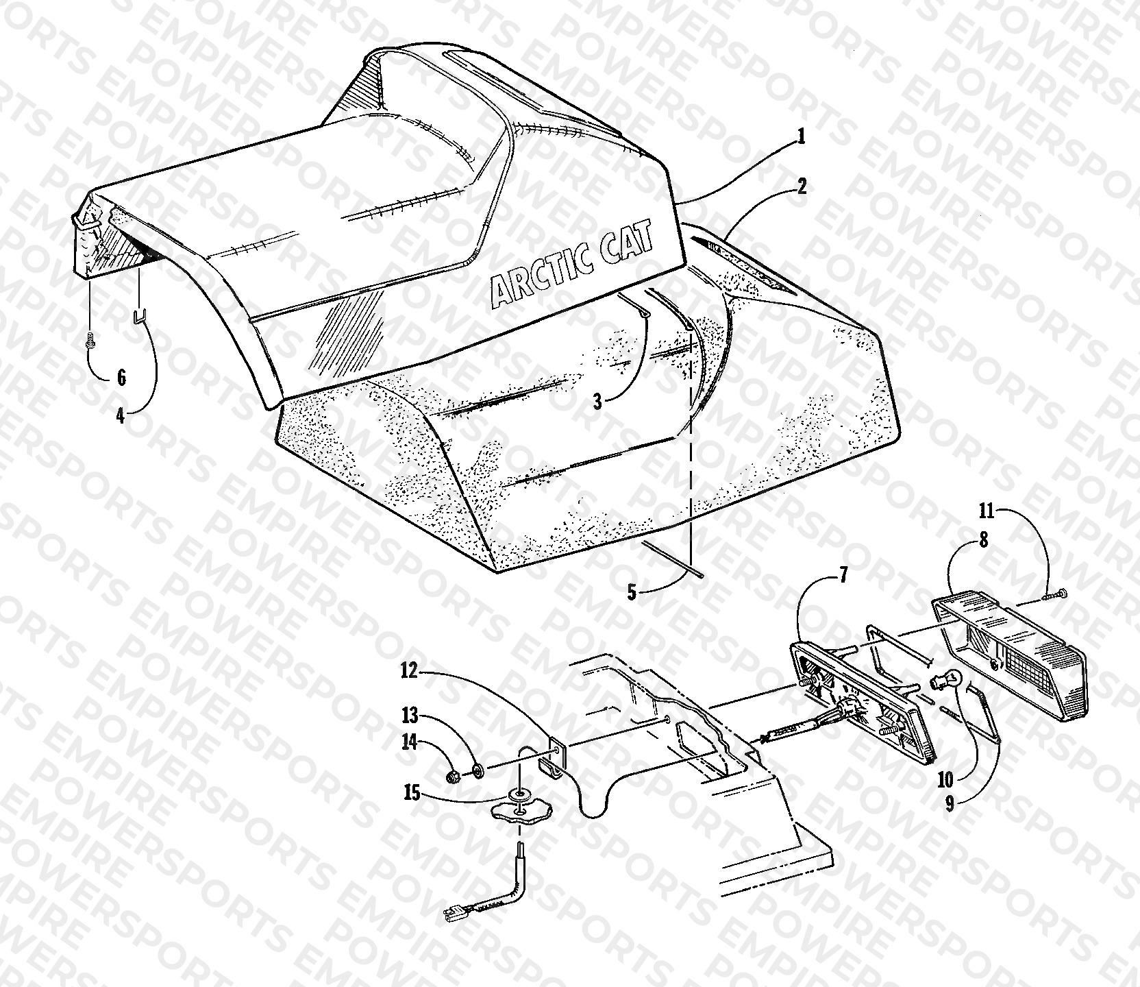 SEAT AND TAILLIGHT ASSEMBLIES