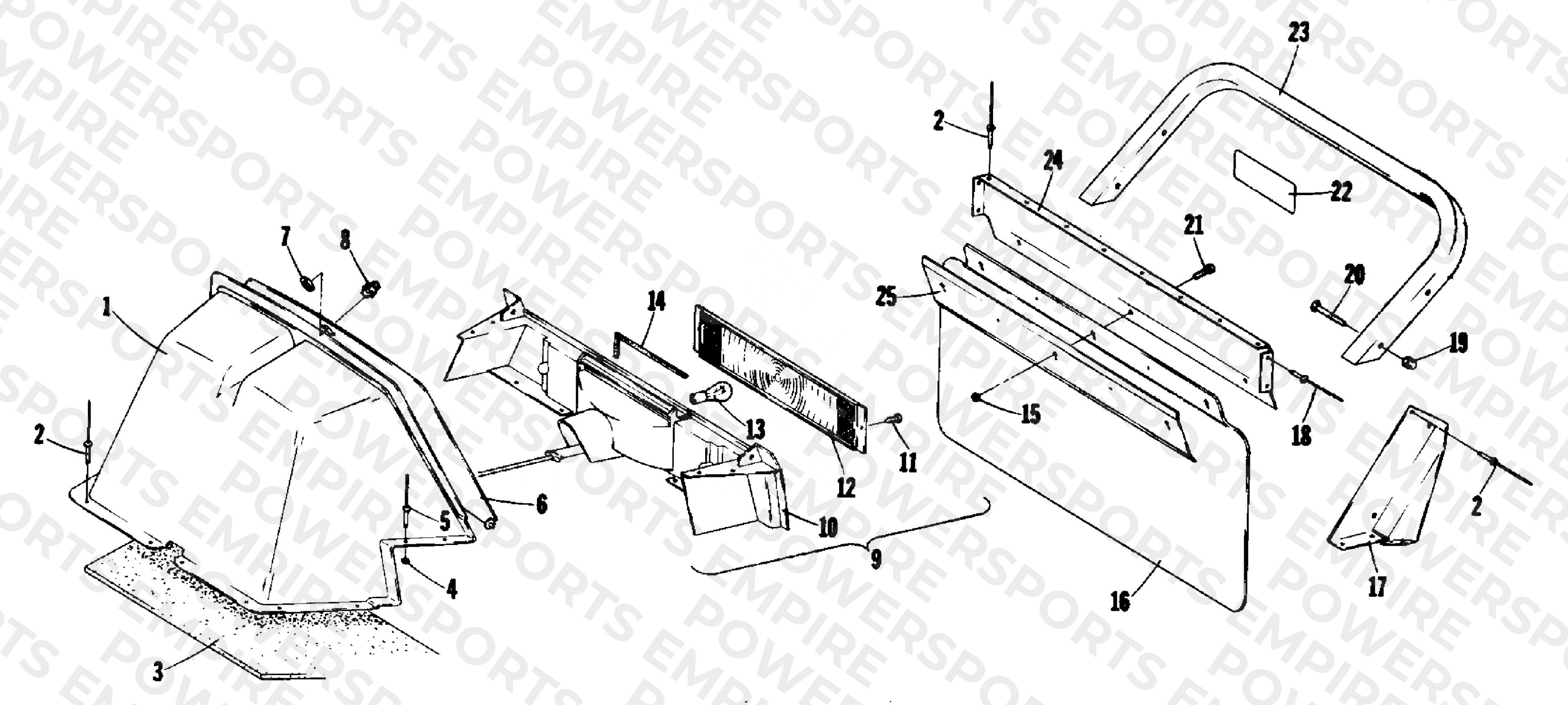 REAR SHROUD AND BUMPER