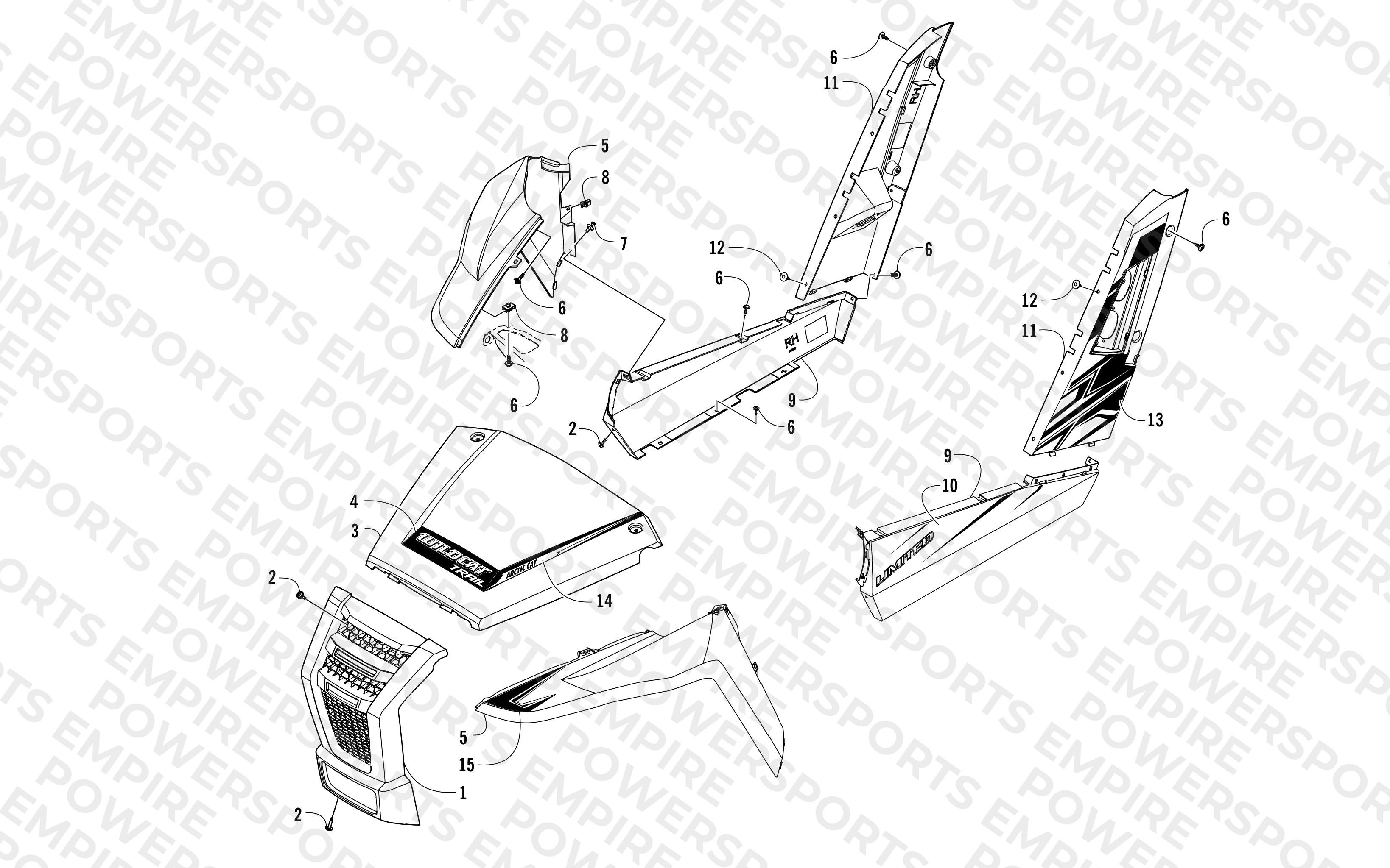 FRONT AND SIDE PANEL ASSEMBLIES