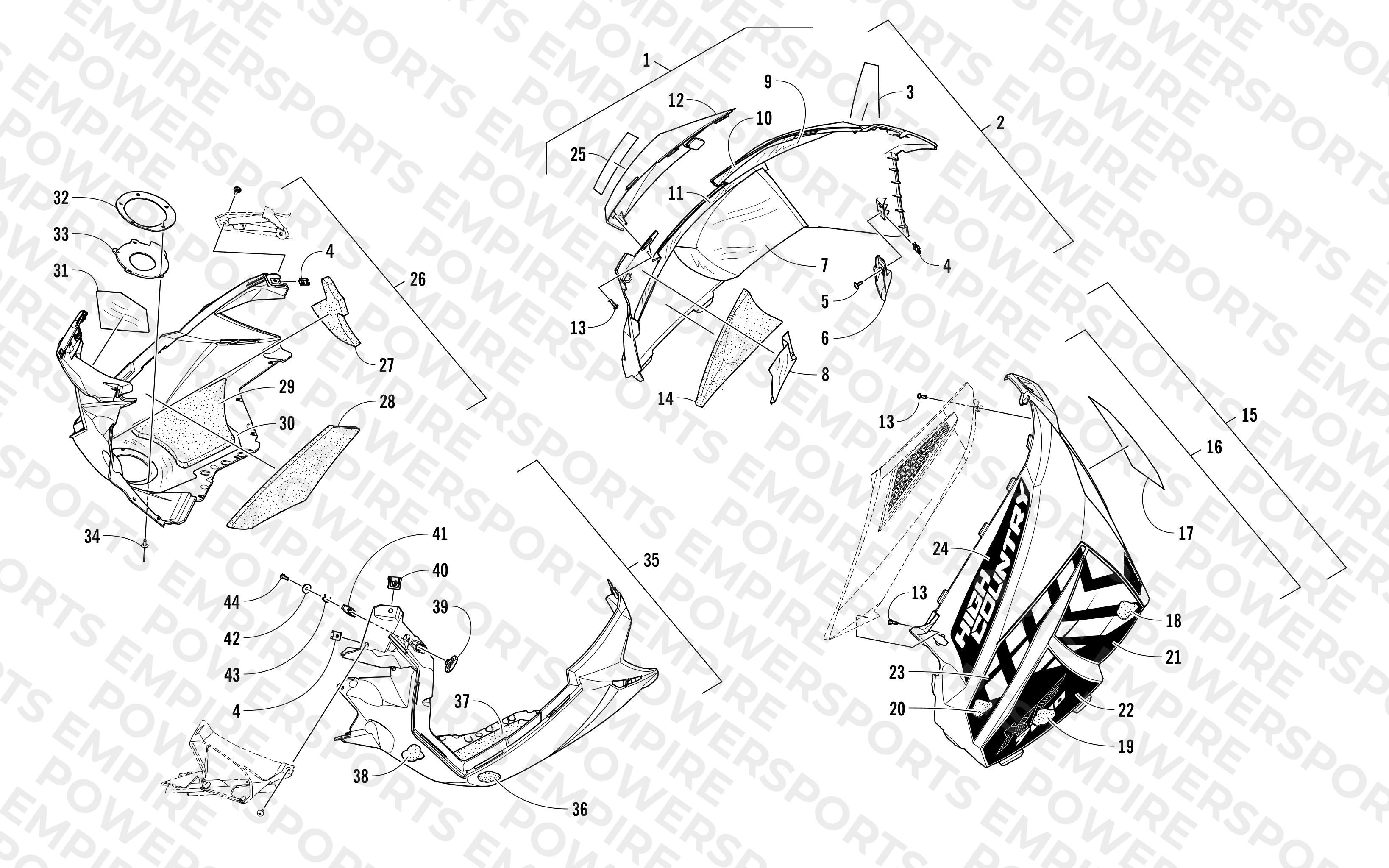 SKID PLATE AND SIDE PANEL ASSEMBLY