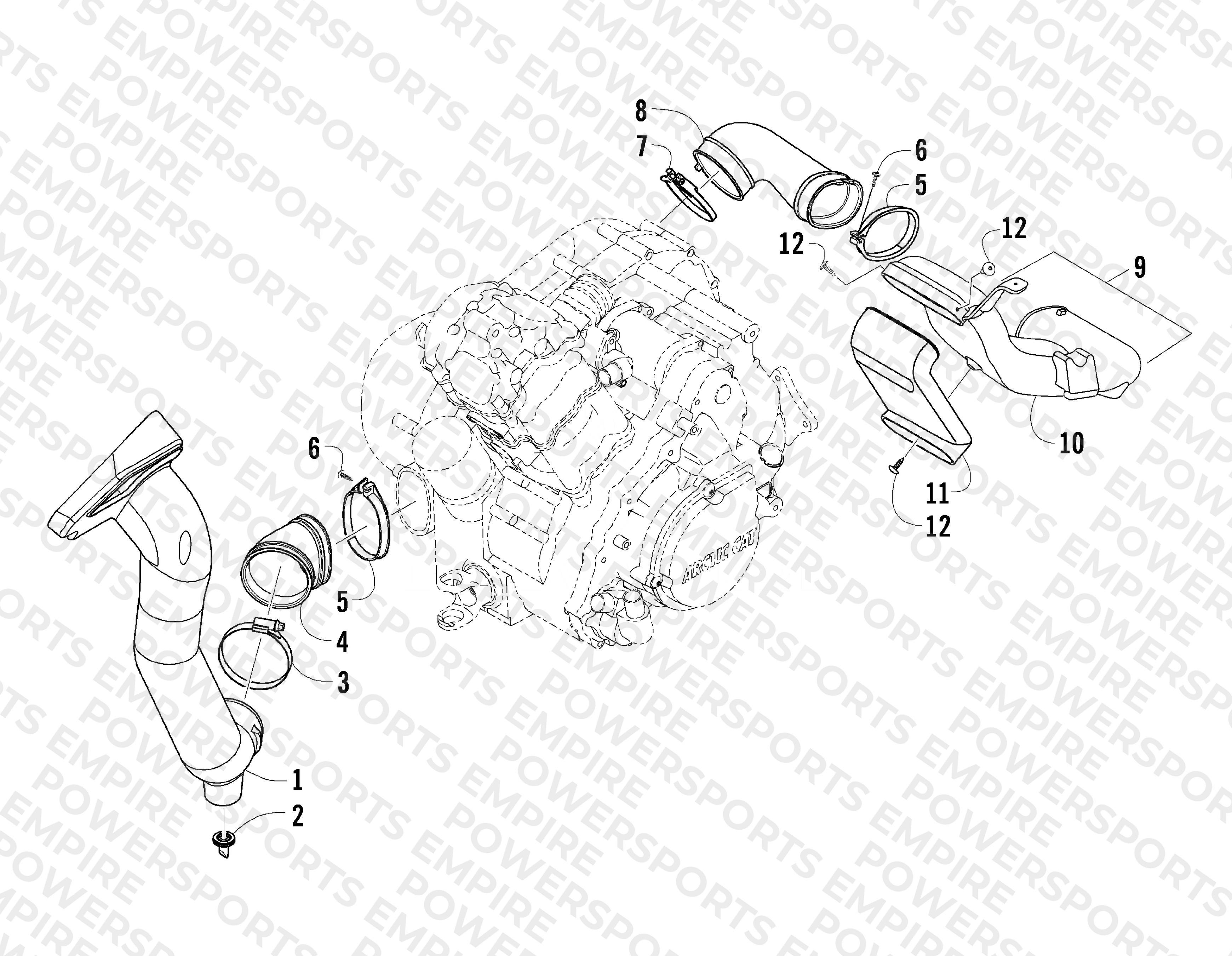 CASE/BELT COOLING ASSEMBLY