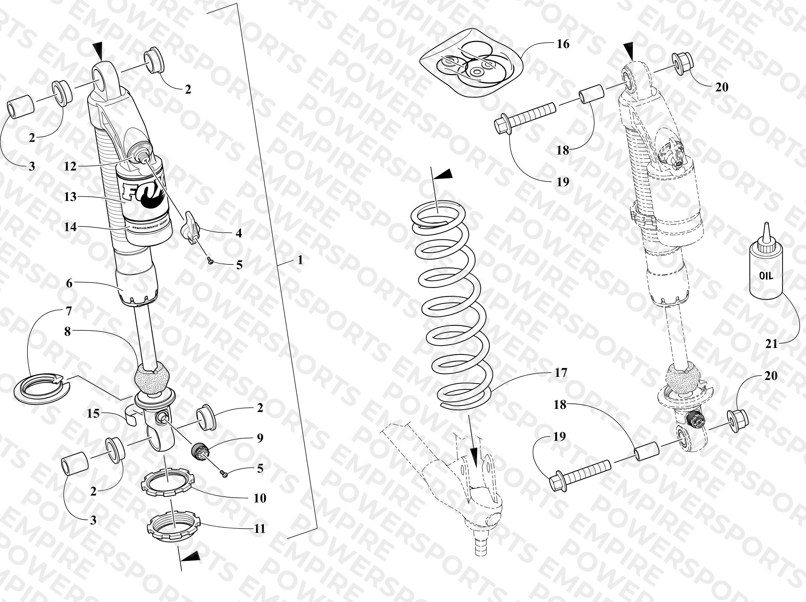 FRONT SUSPENSION SHOCK ABSORBER ASSEMBLY
