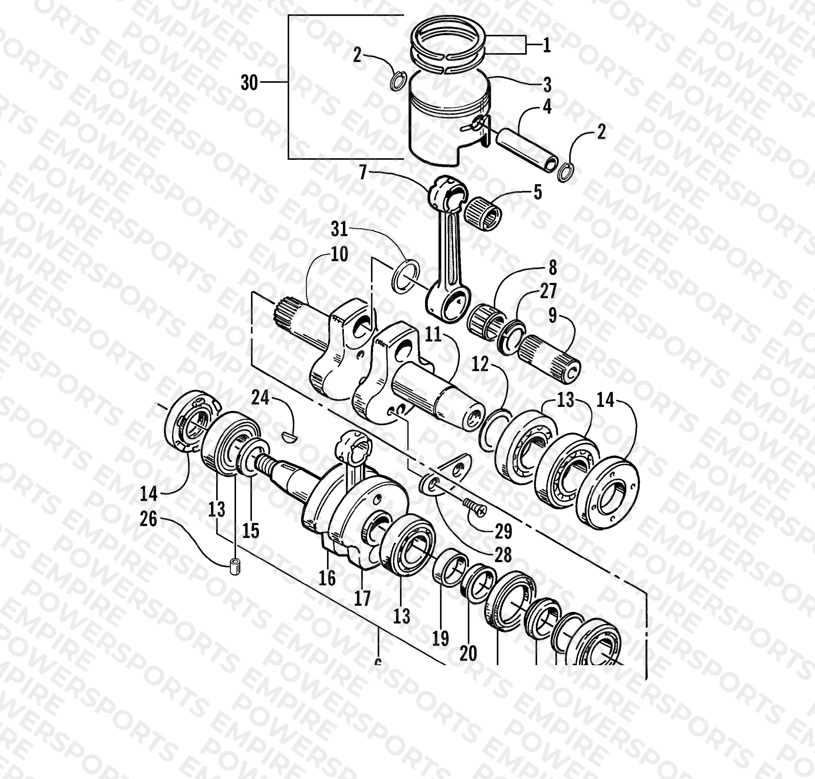PISTON AND CRANKSHAFT