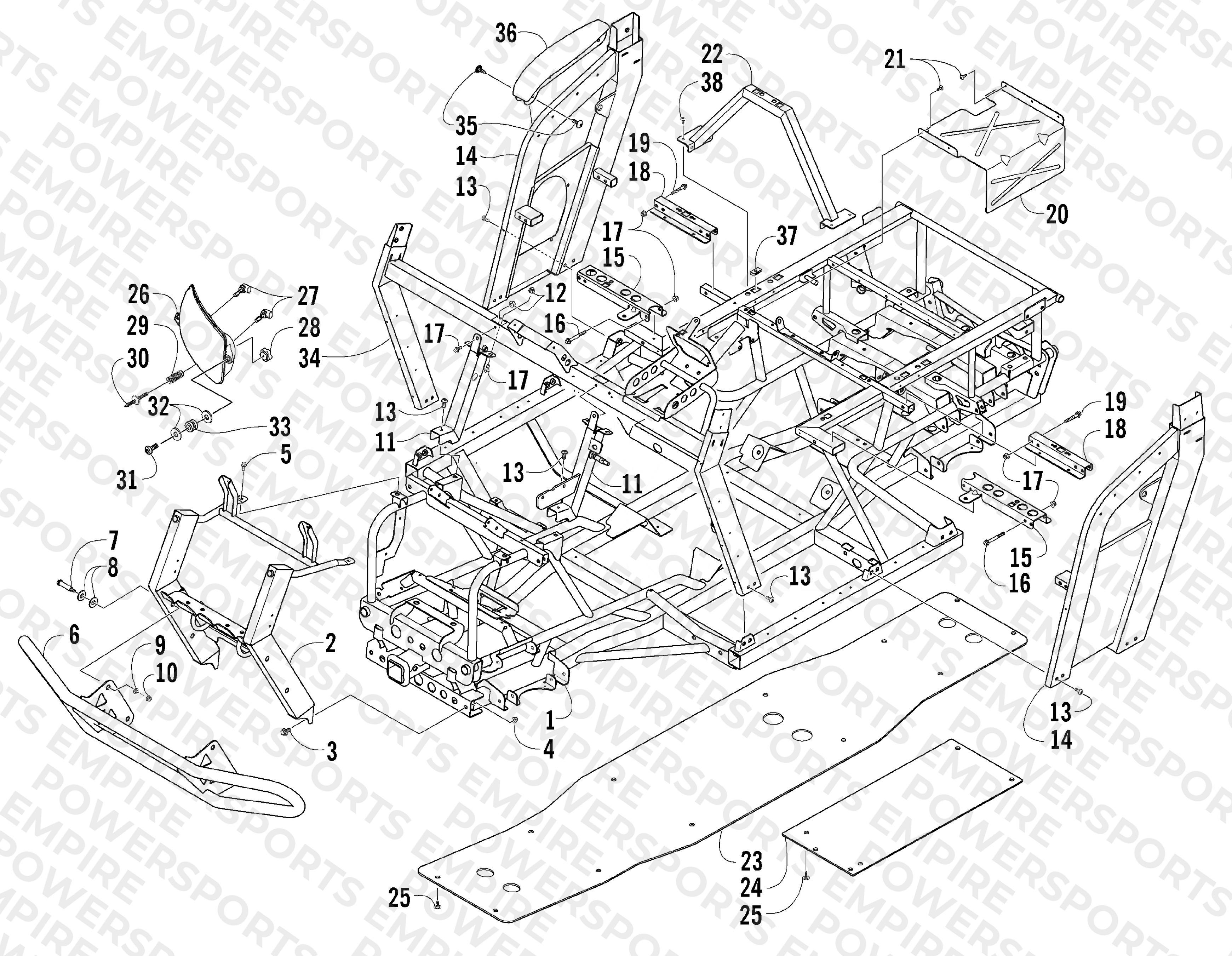 FRAME AND RELATED PARTS
