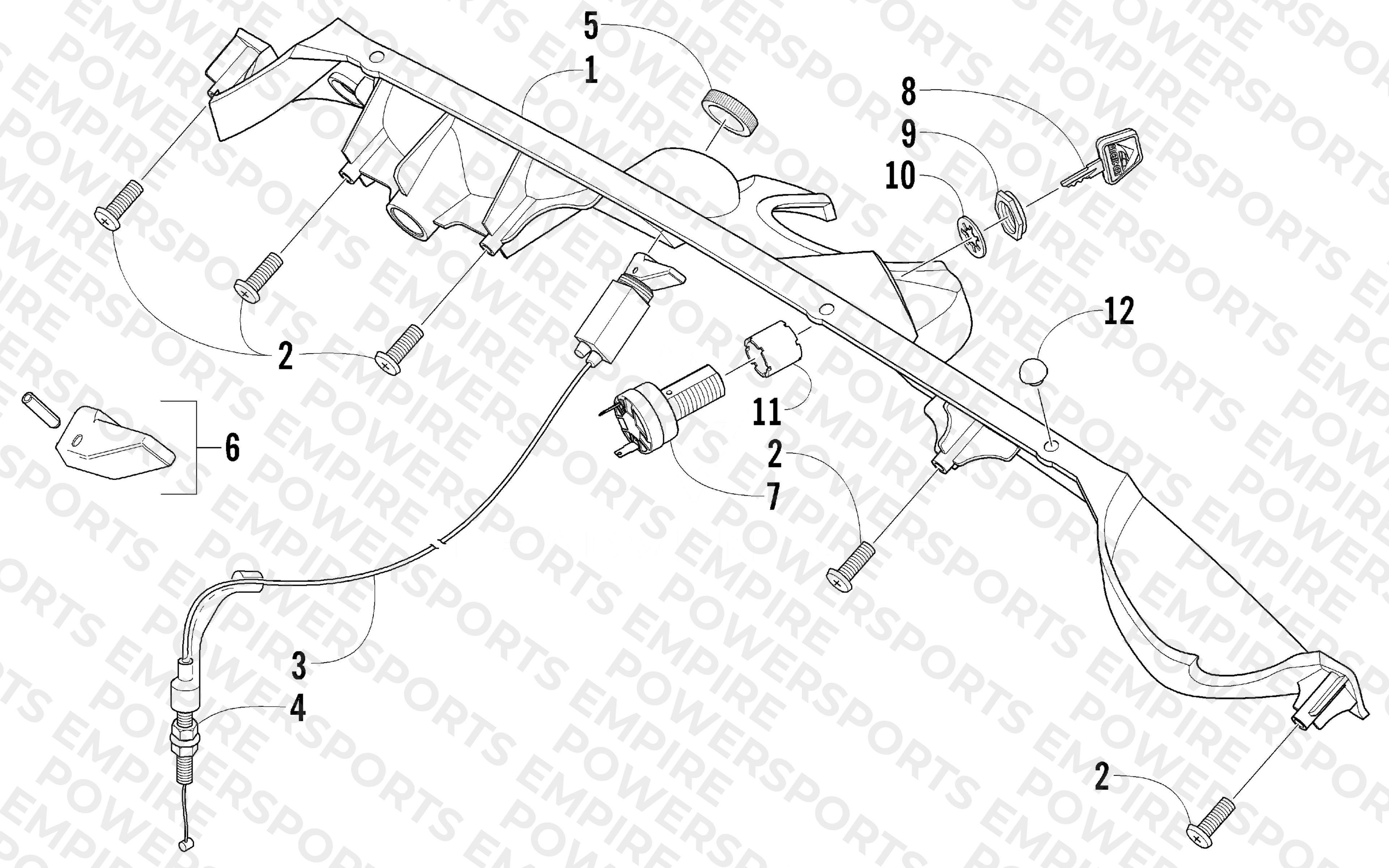 CONSOLE AND SWITCH ASSEMBLY