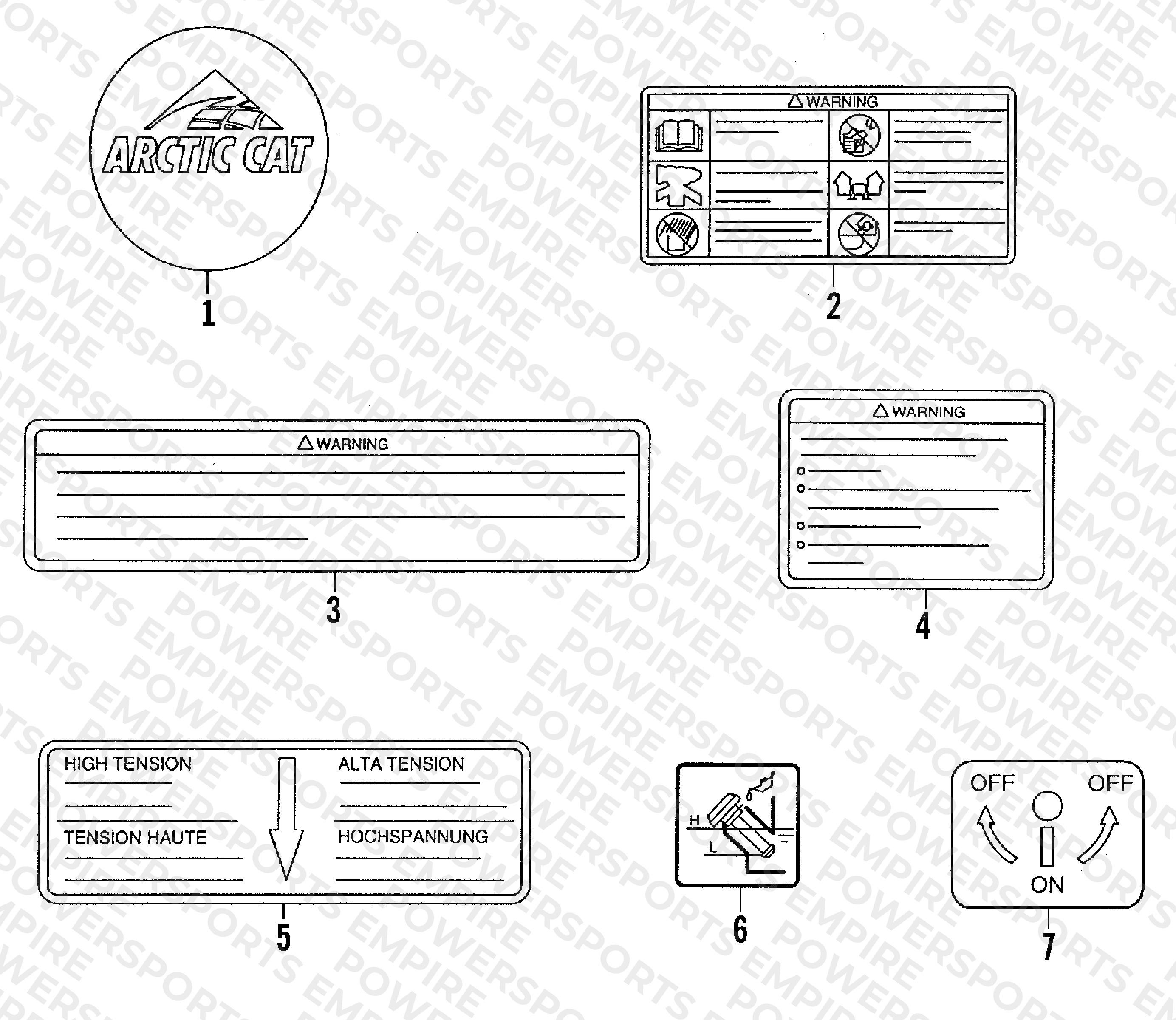 WARNING DECALS