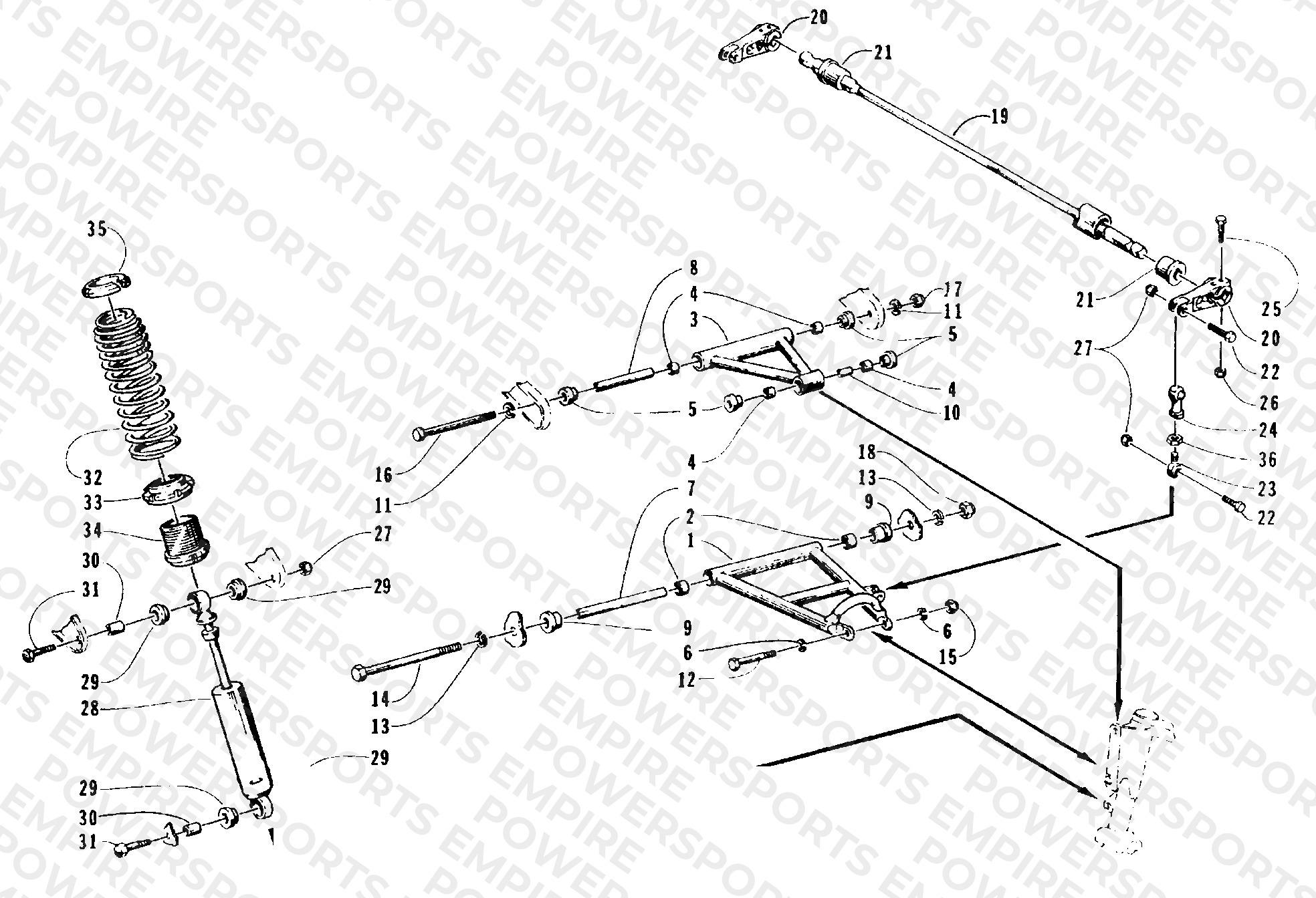 FRONT SUSPENSION AND SHOCK ABSORBER
