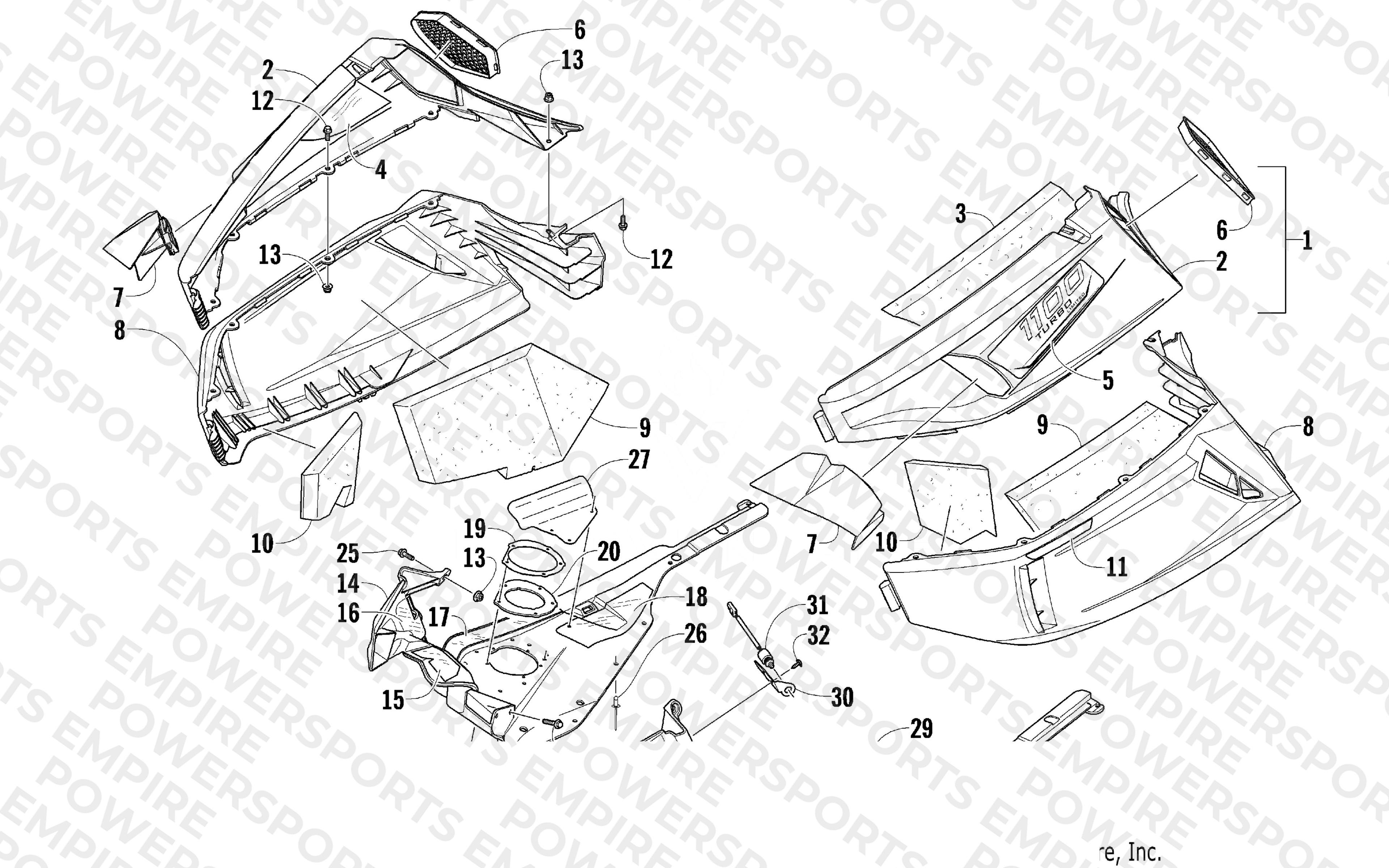 SKID PLATE AND SIDE PANEL ASSEMBLY
