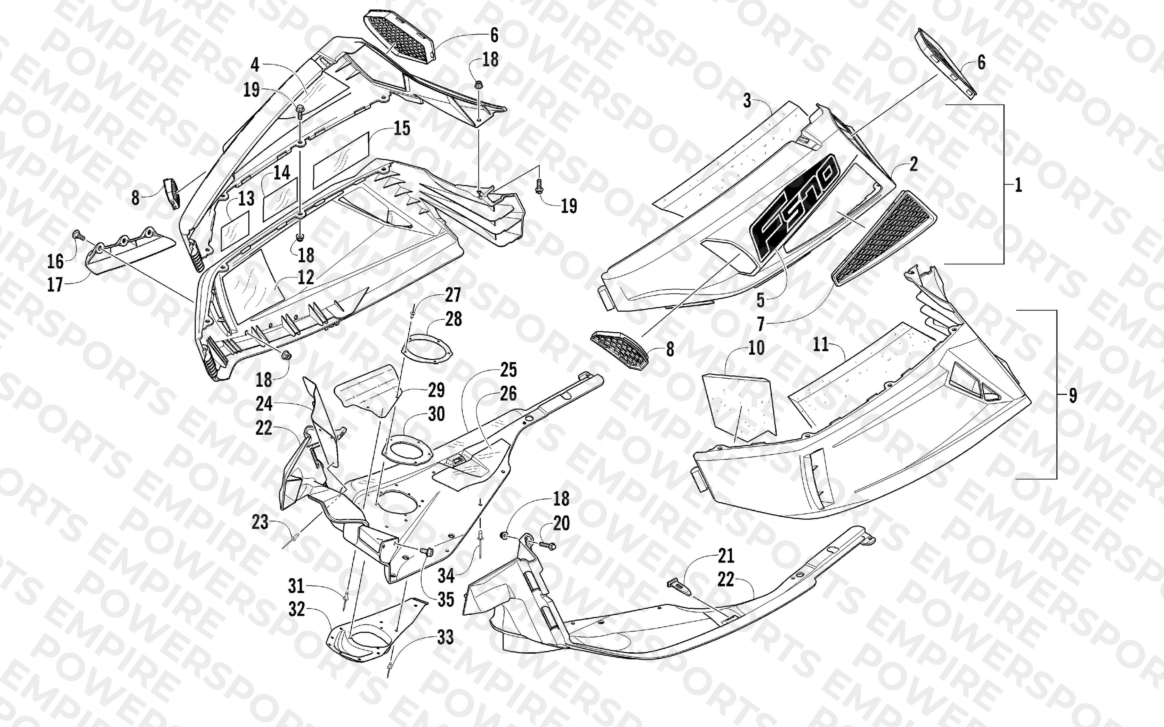 SKID PLATE AND SIDE PANEL ASSEMBLY