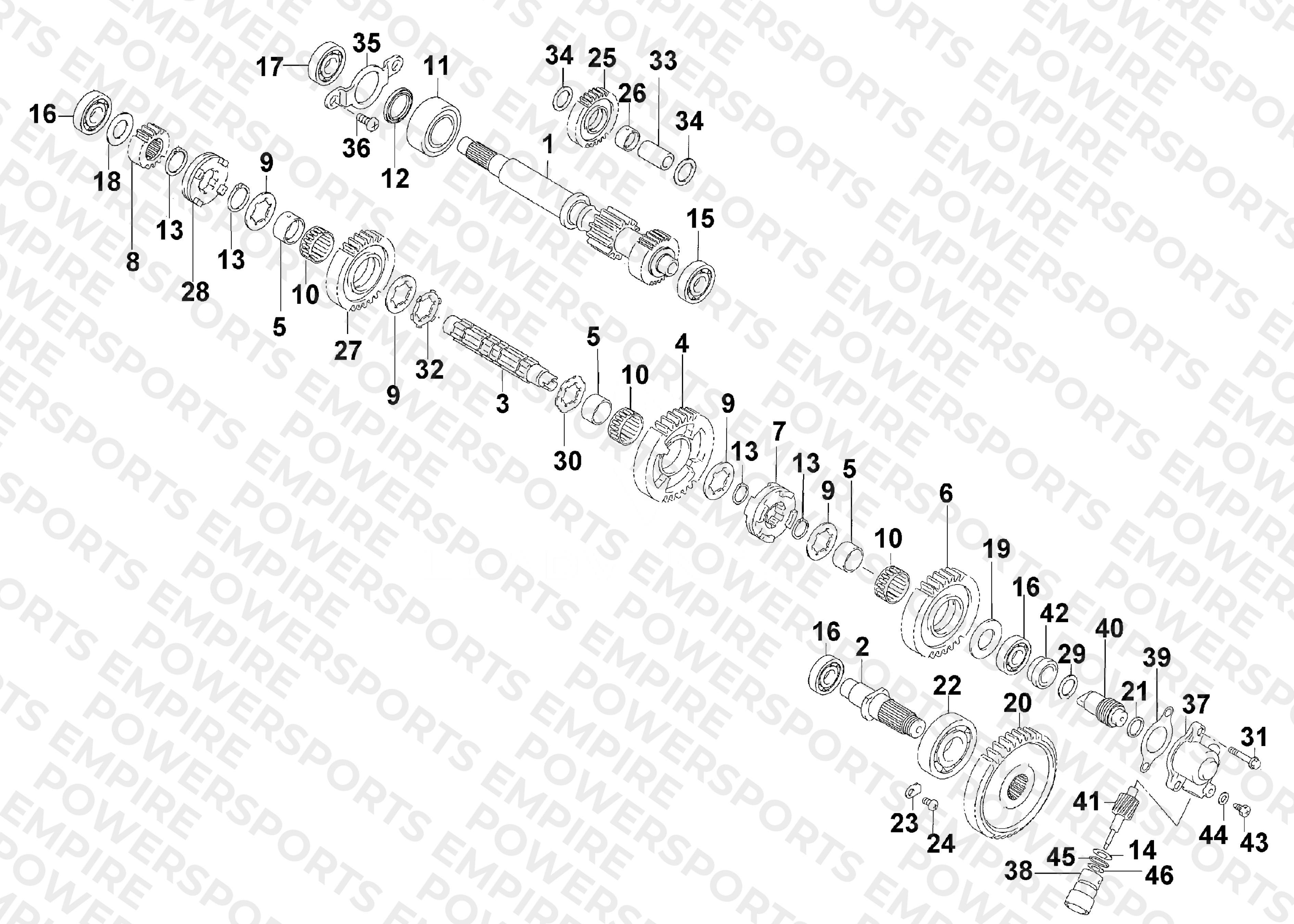SECONDARY TRANSMISSION ASSEMBLY
