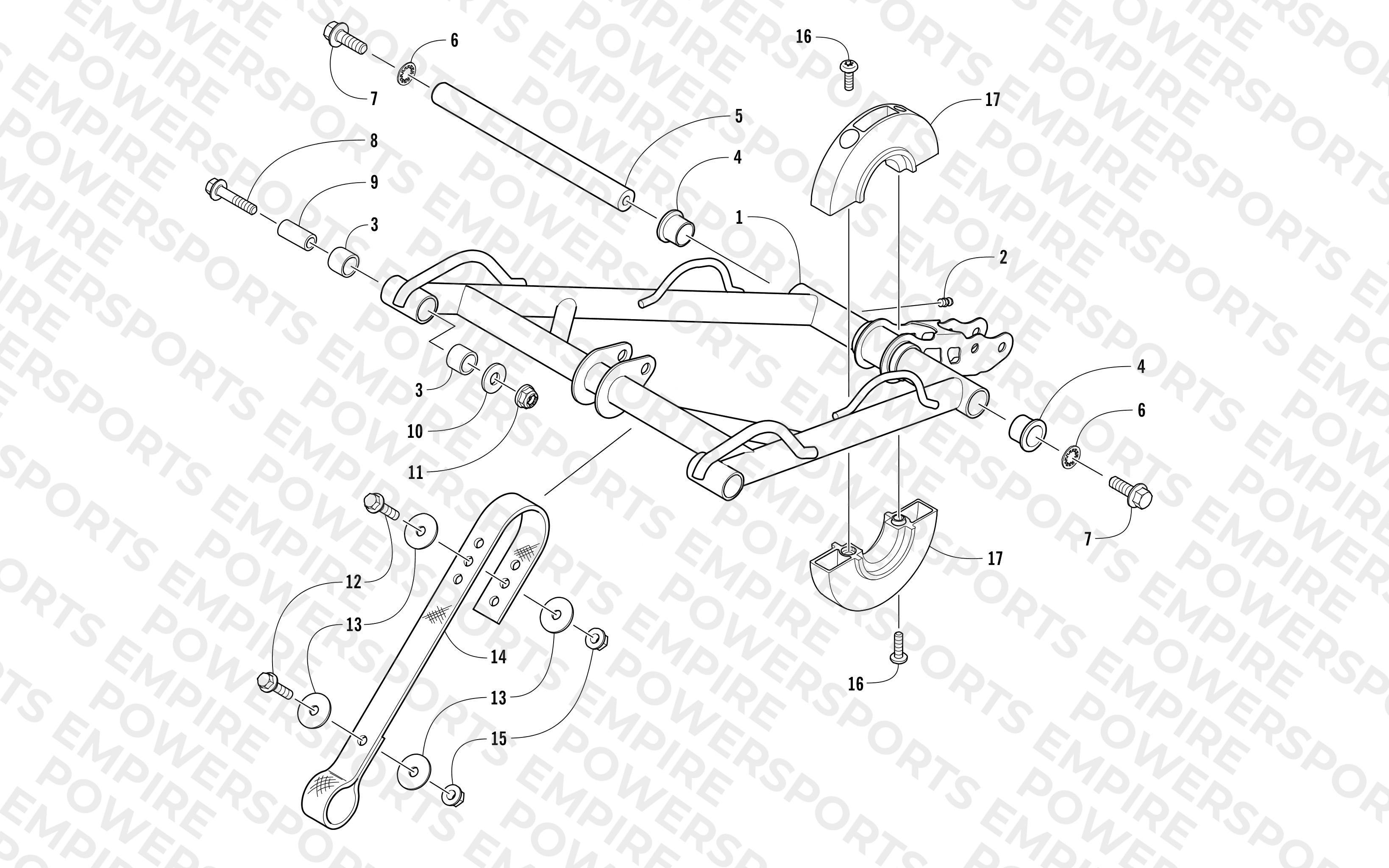 REAR SUSPENSION FRONT ARM ASSEMBLY