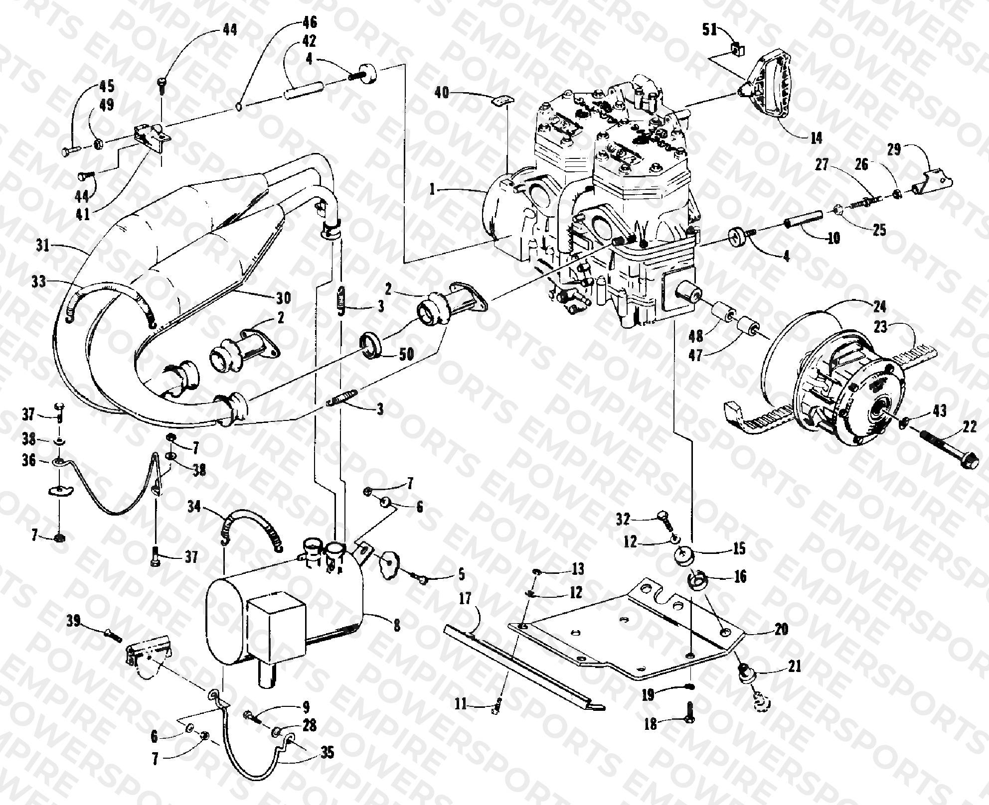 ENGINE AND RELATED PARTS
