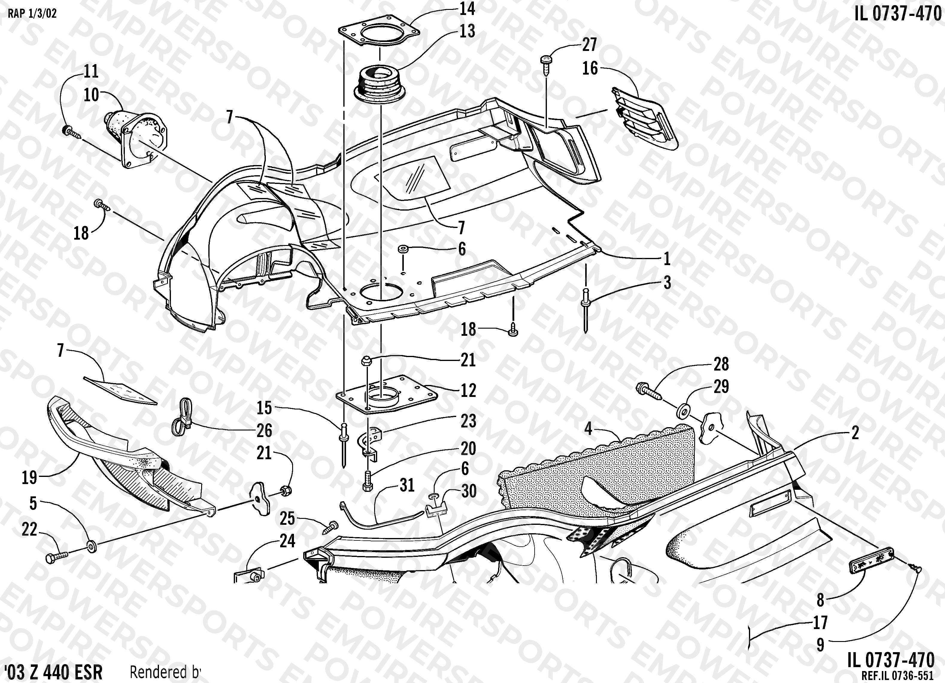 BELLY PAN AND FRONT BUMPER ASSEMBLY