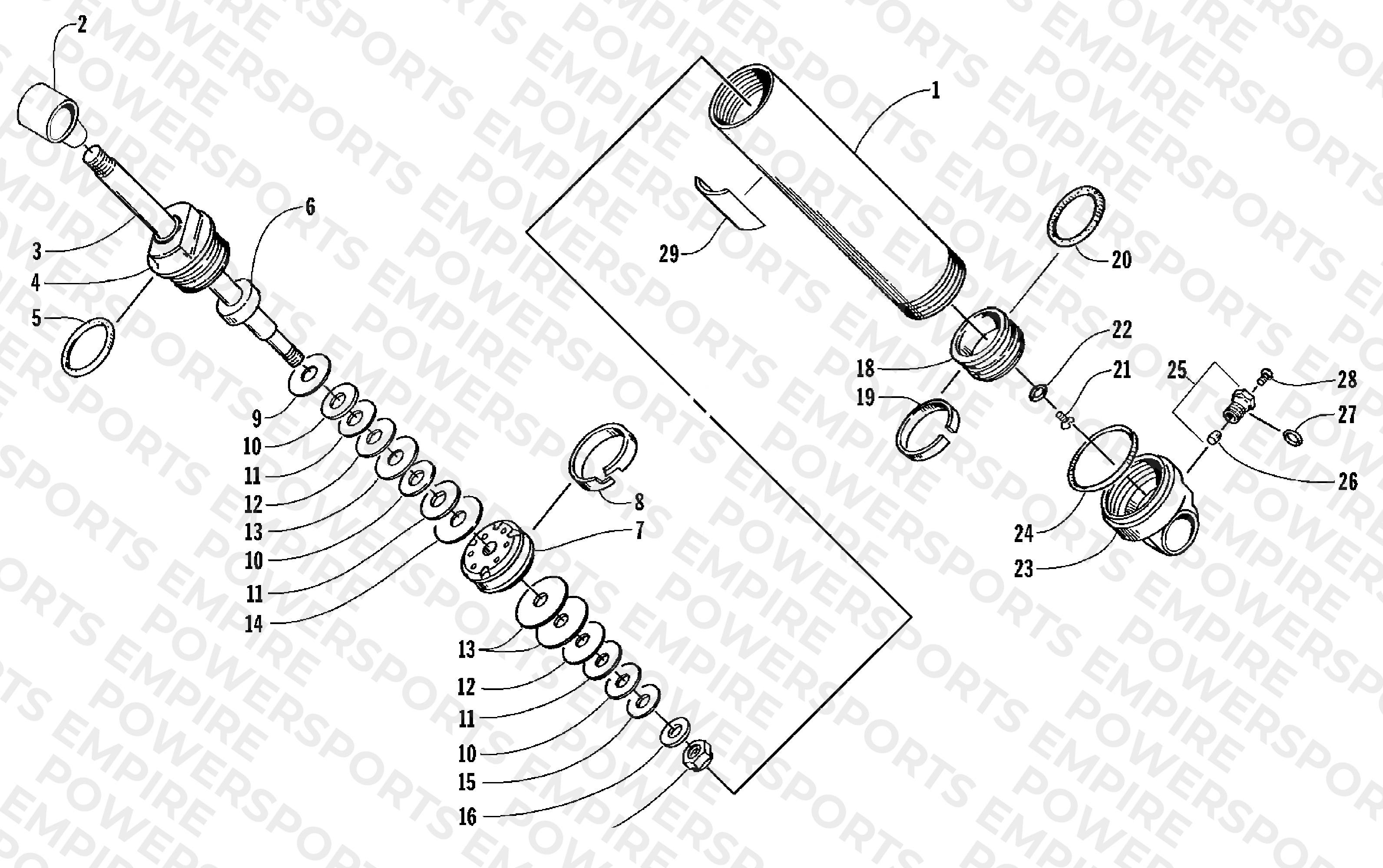 REAR SUSPENSION REAR ARM SHOCK ABSORBER