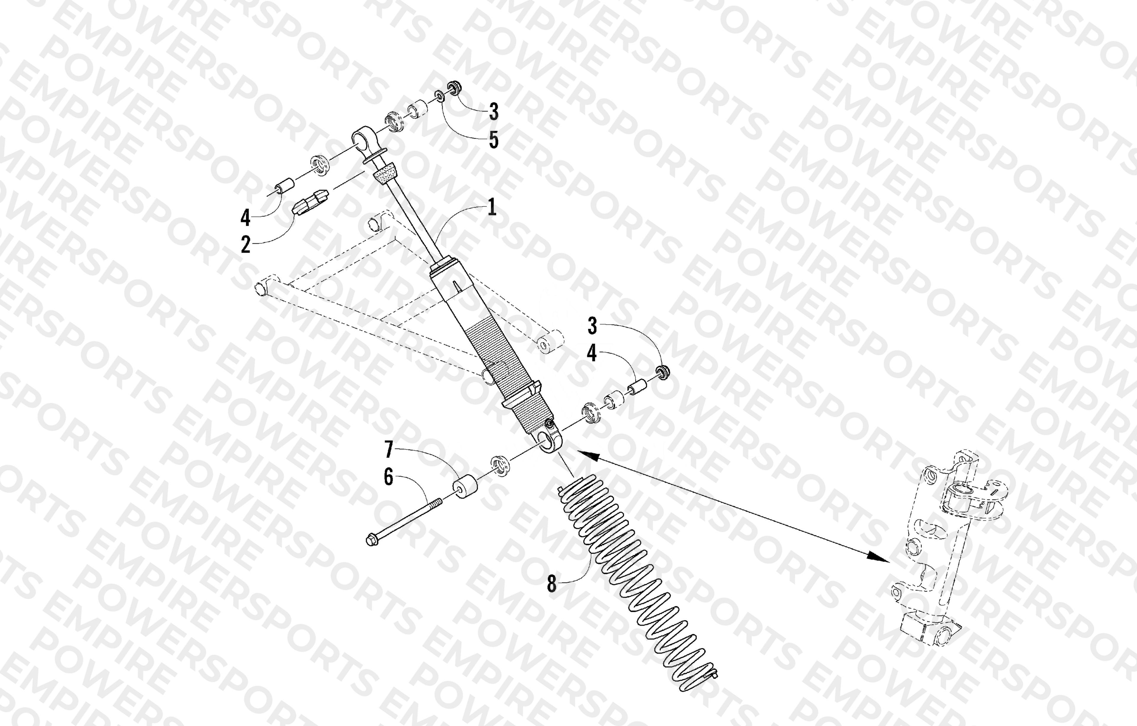 FRONT SUSPENSION SHOCK ABSORBER ASSEMBLY