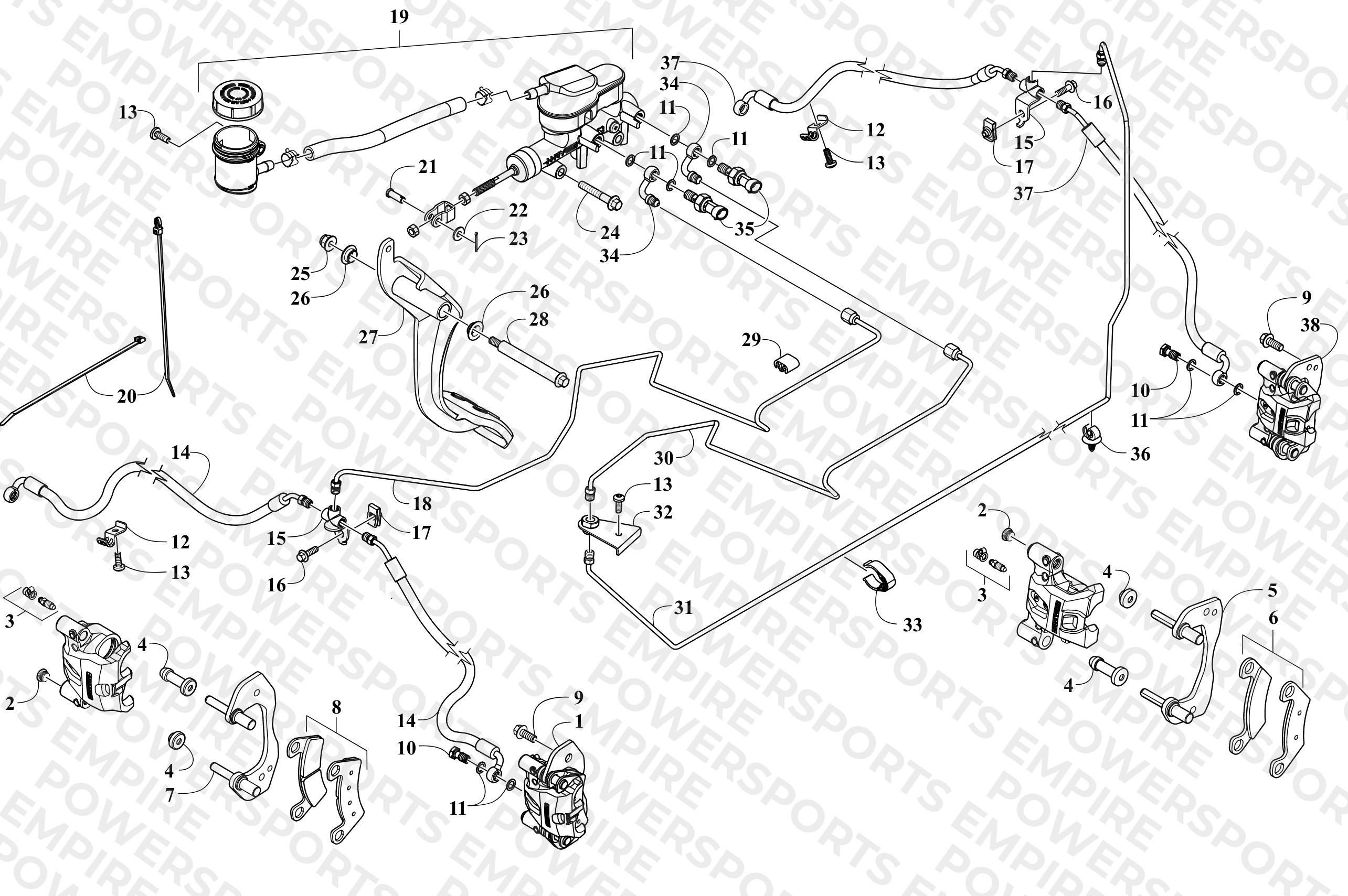 HYDRAULIC BRAKE ASSEMBLY