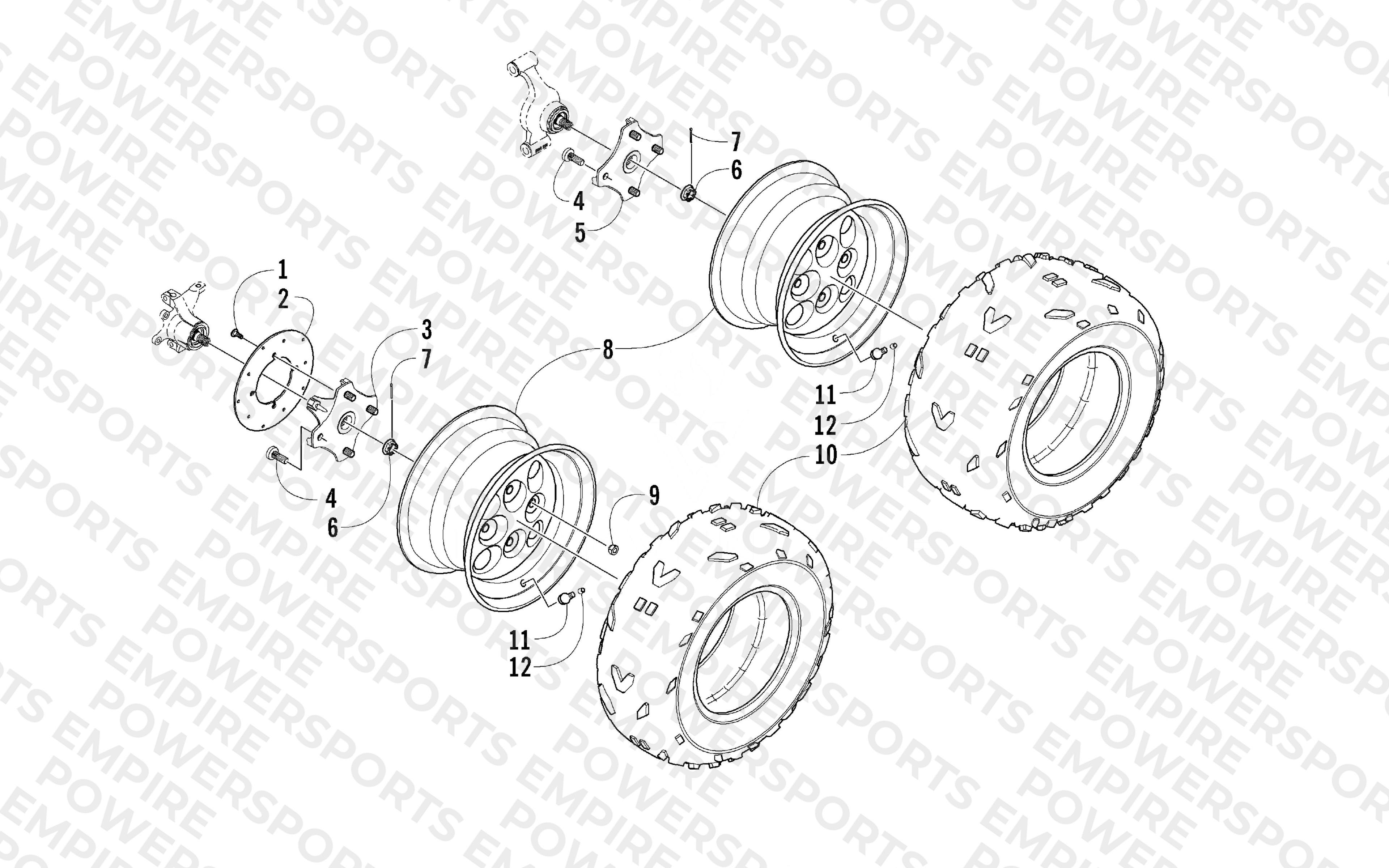 WHEEL AND TIRE ASSEMBLY